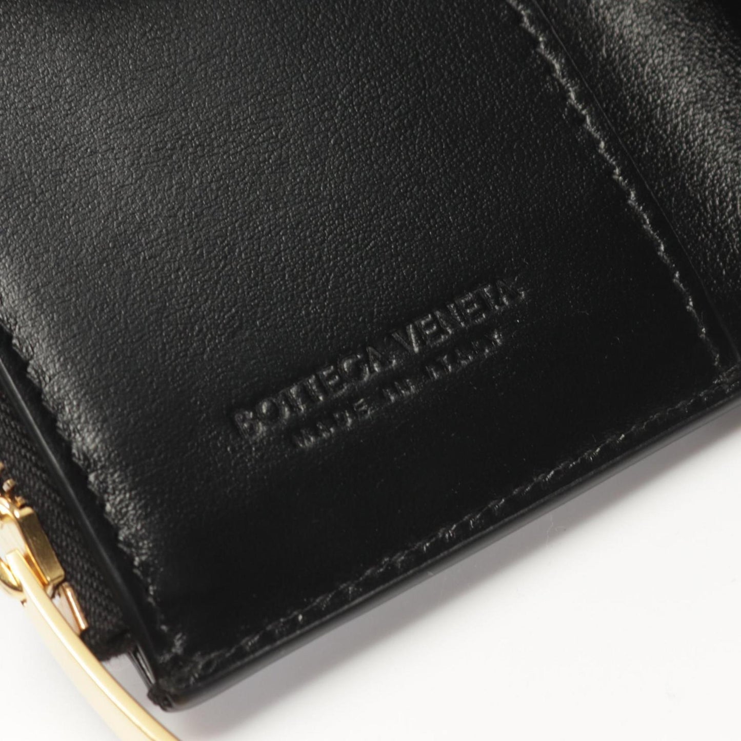 Bottega Veneta Intrecciato Tri-Fold Wallet Leather