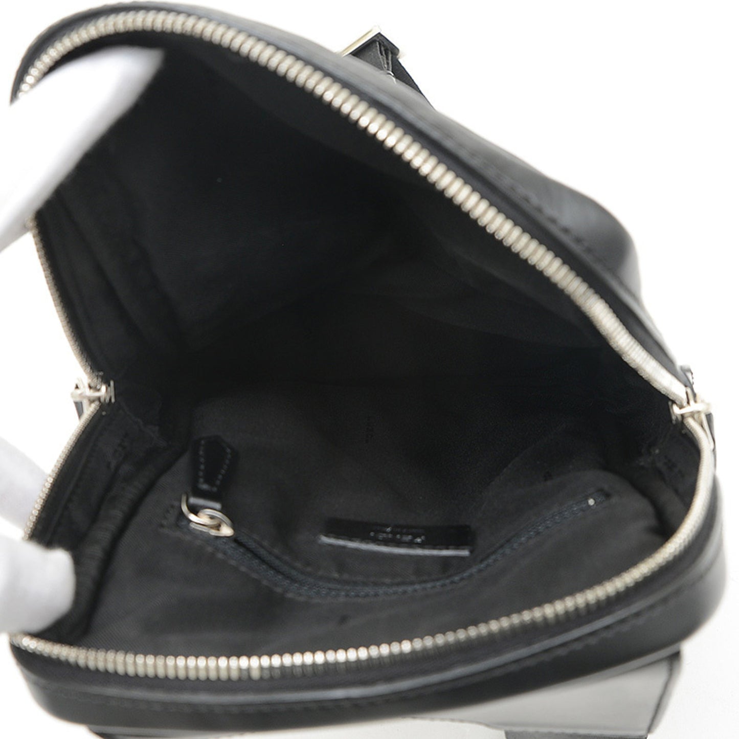 Fendi Monster Body Bag Nylon Leather Black 7Vz033