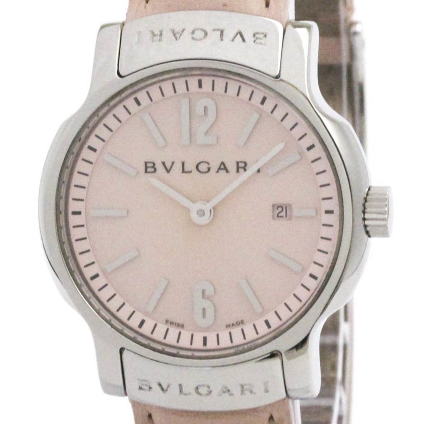 Bvlgari Solotempo Steel Leather Quartz