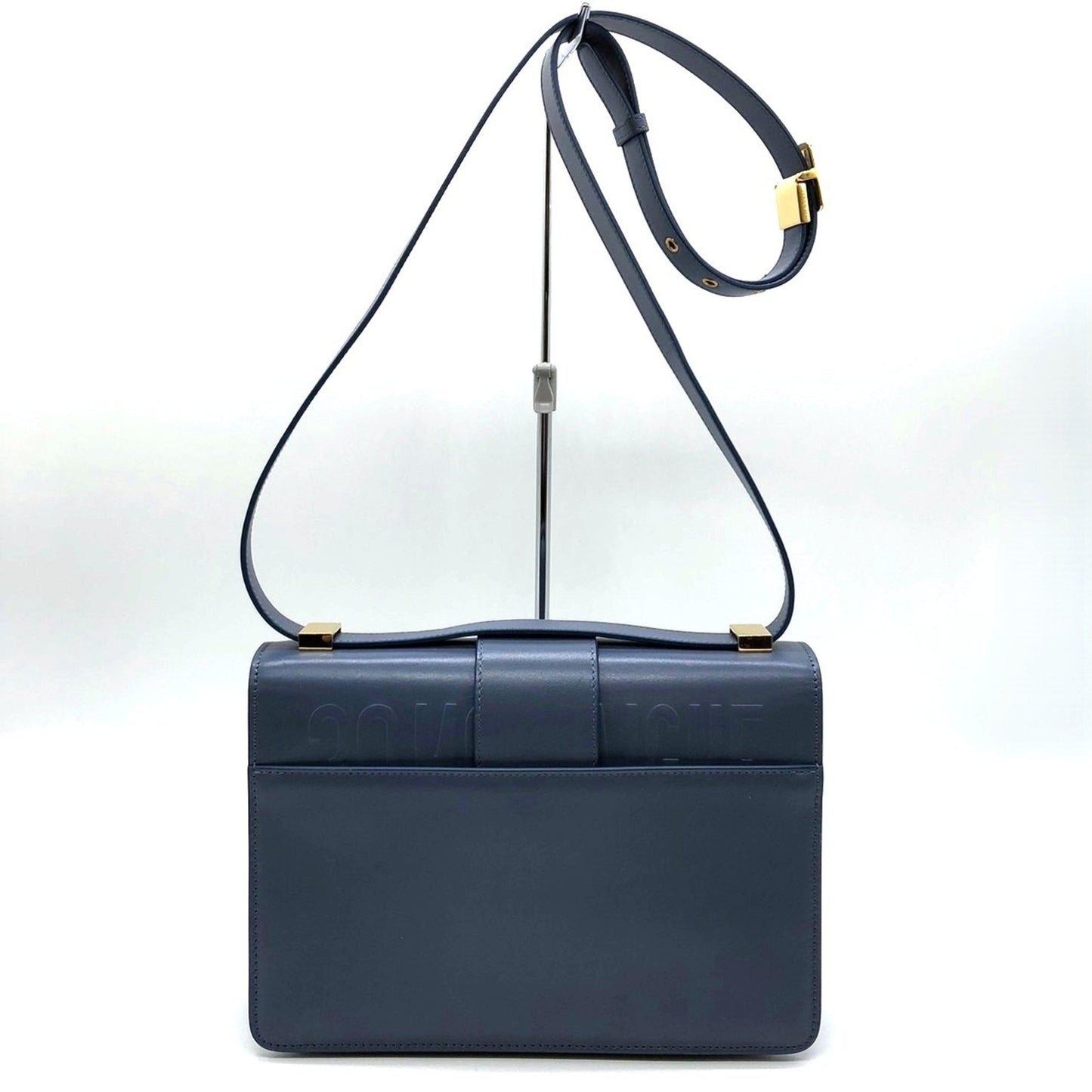 Christian Dior Dior Christian 30 Montaigne Shoulder Bag Blue Leather