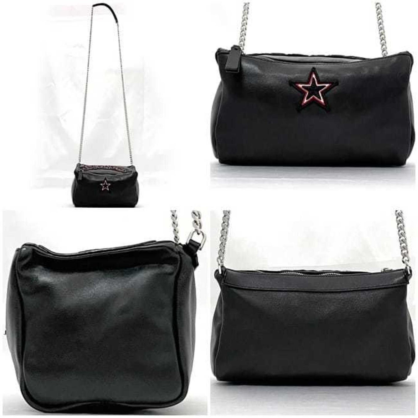 Givenchy Shoulder Bag Mini F-22861 Black Leather Ef E 0147 Givenchy Chain Long Crossbody Box Patch