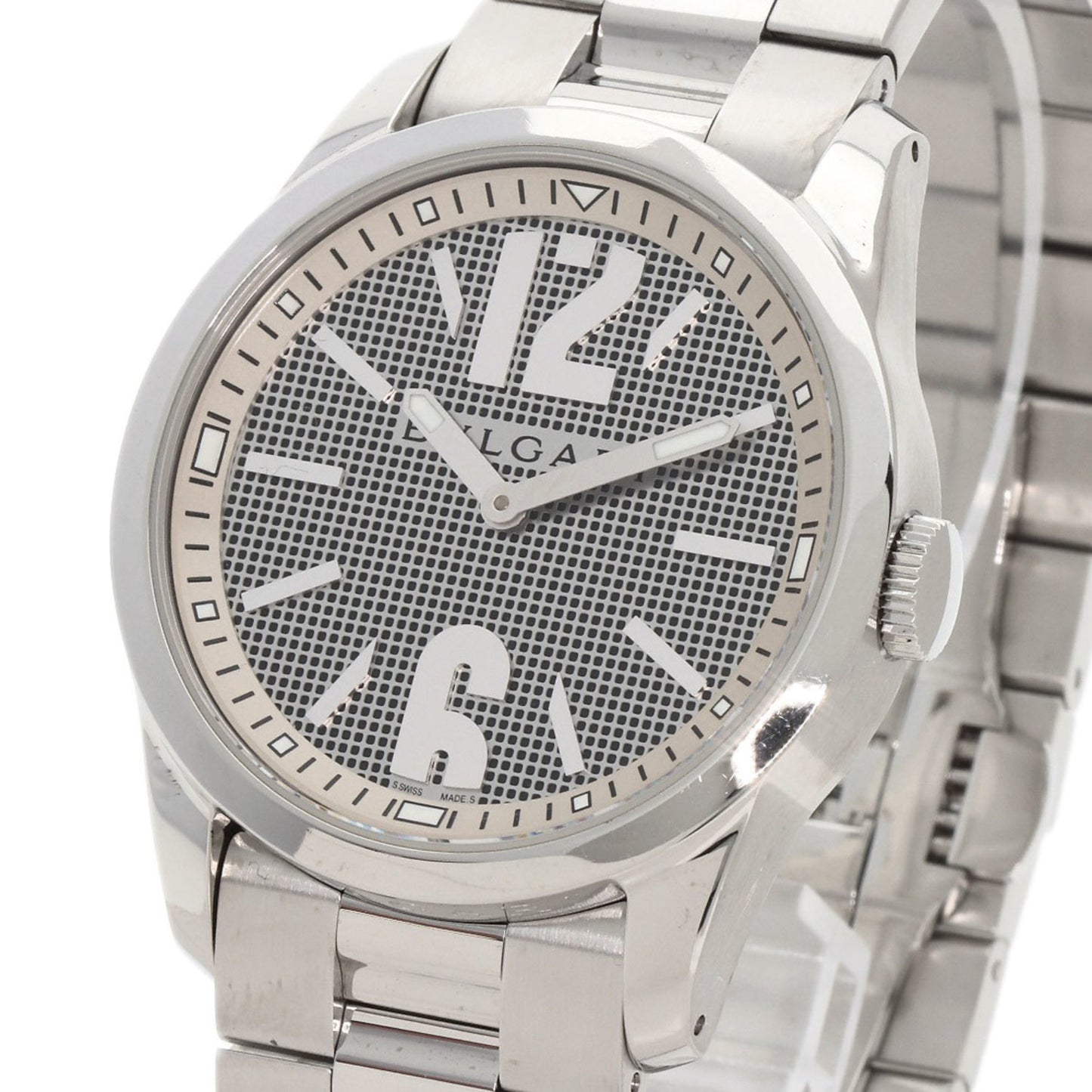Bvlgari St37Ss Solotempo Watch Stainless Steel Ss