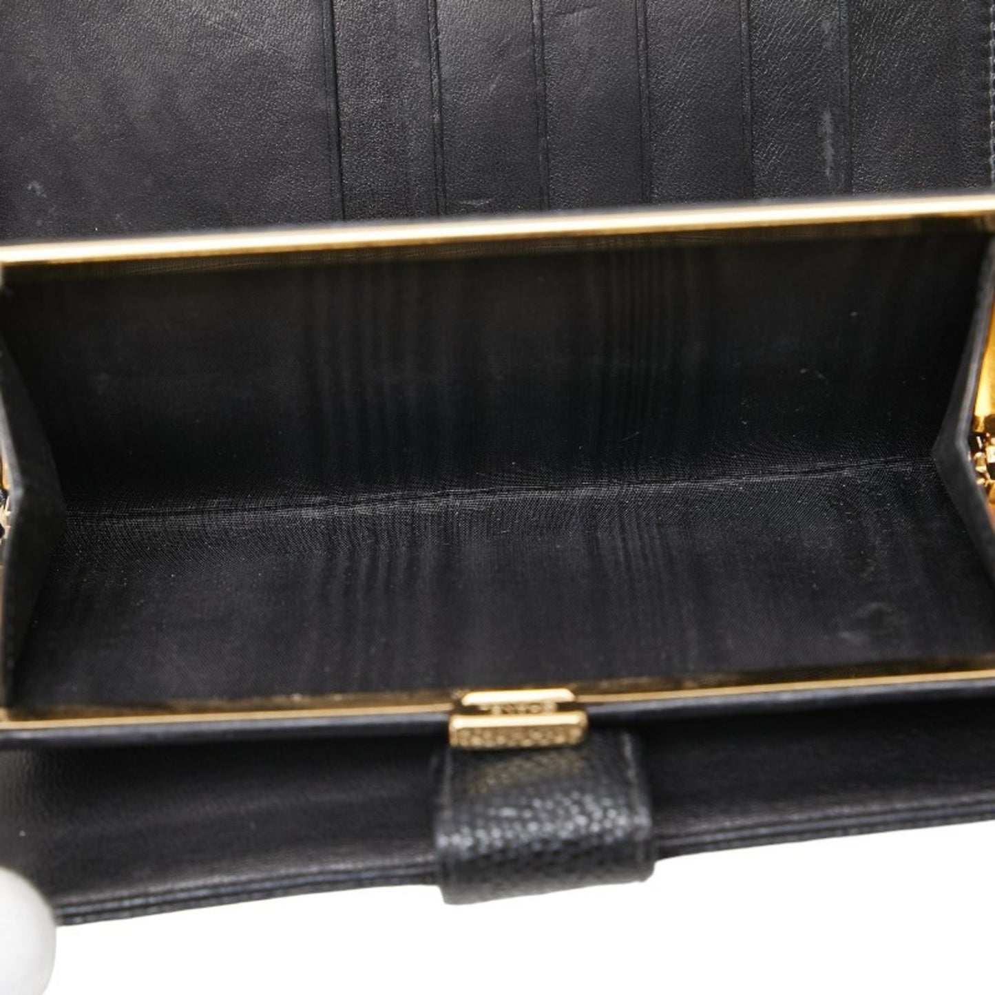 Chanel Coco Mark Long Wallet Black Caviar Skin