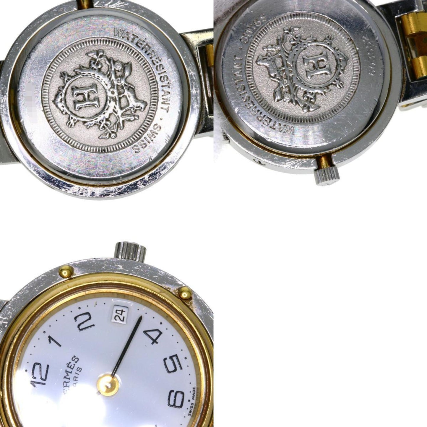 Herms Clipper Watch With Old Buckle