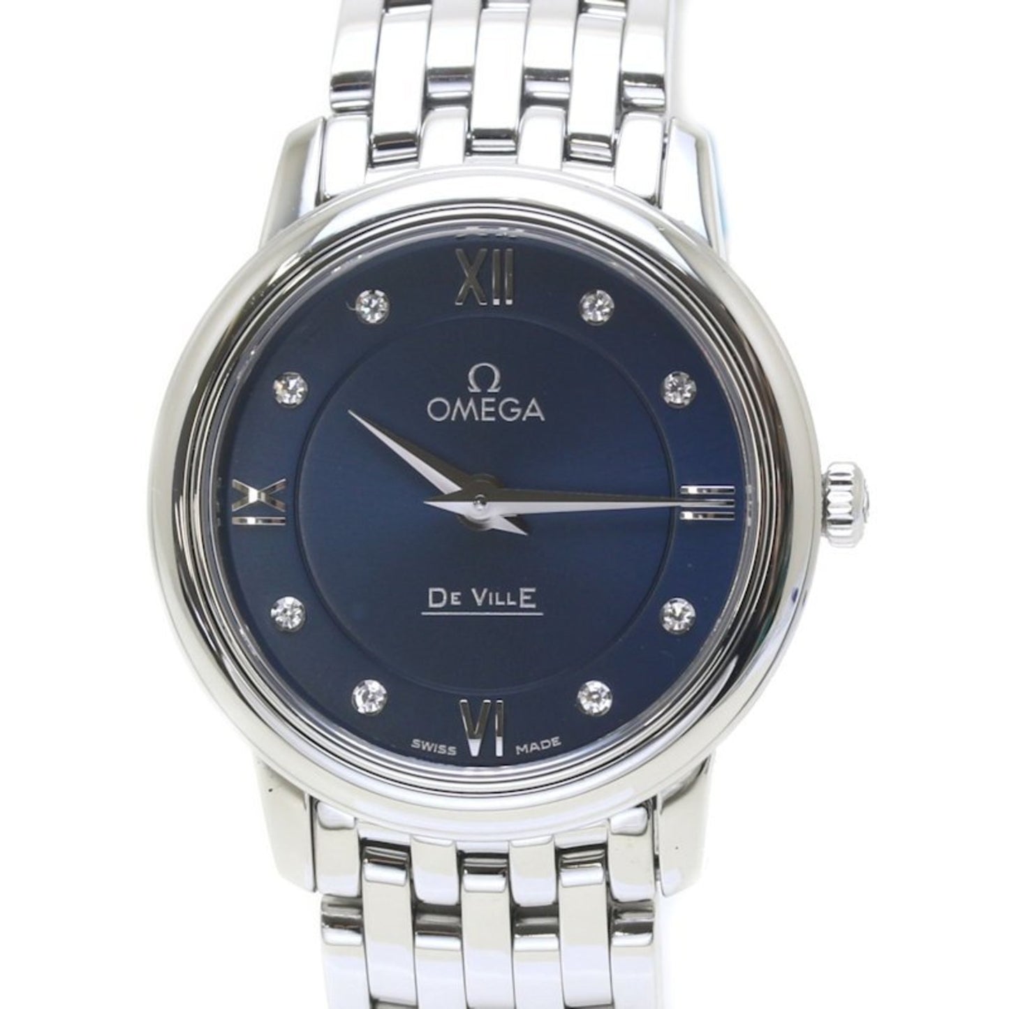 Omega De Ville Prestige 424.10.27.60.53.001 8P Diamond Stainless Steel