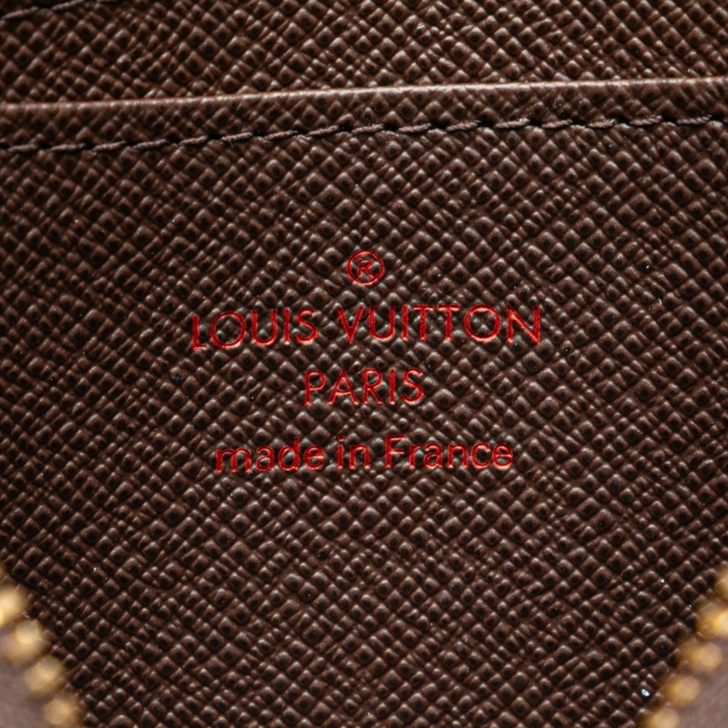 Louis Vuitton Damier Zippy Coin Purse Case N63070 Brown Pvc