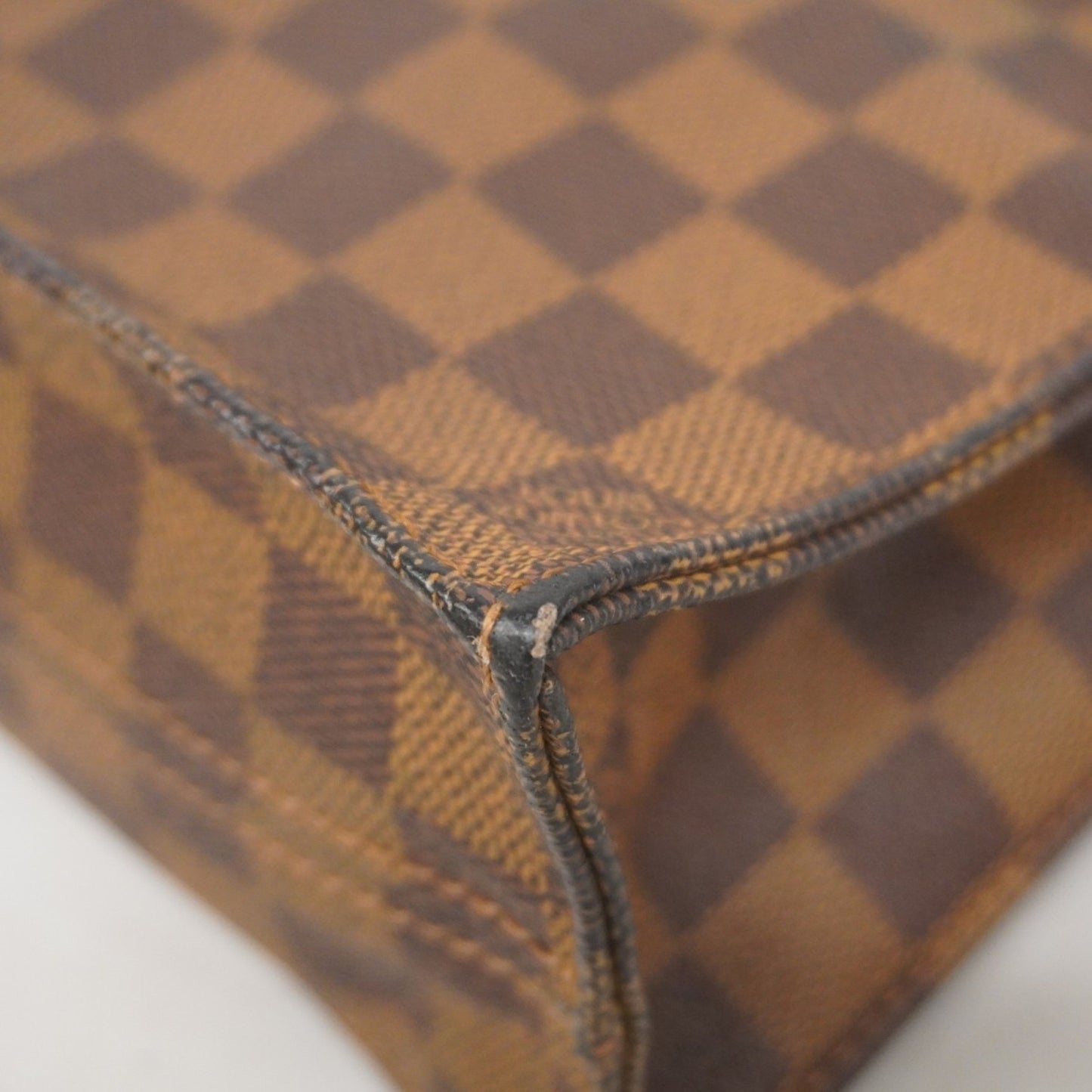 Louis Vuitton Damier Sac Plat Tote Bag N51140 Ebene