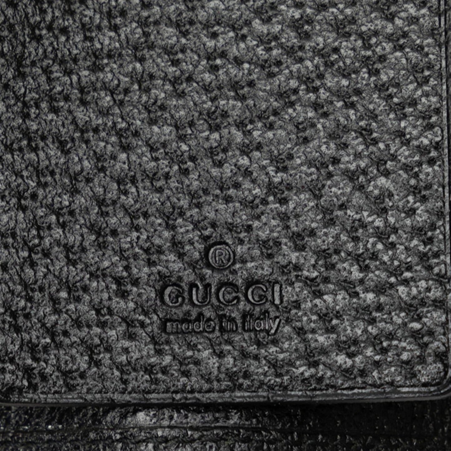 Gucci Gg Canvas 6-Ring Key Case 154184 Black Leather