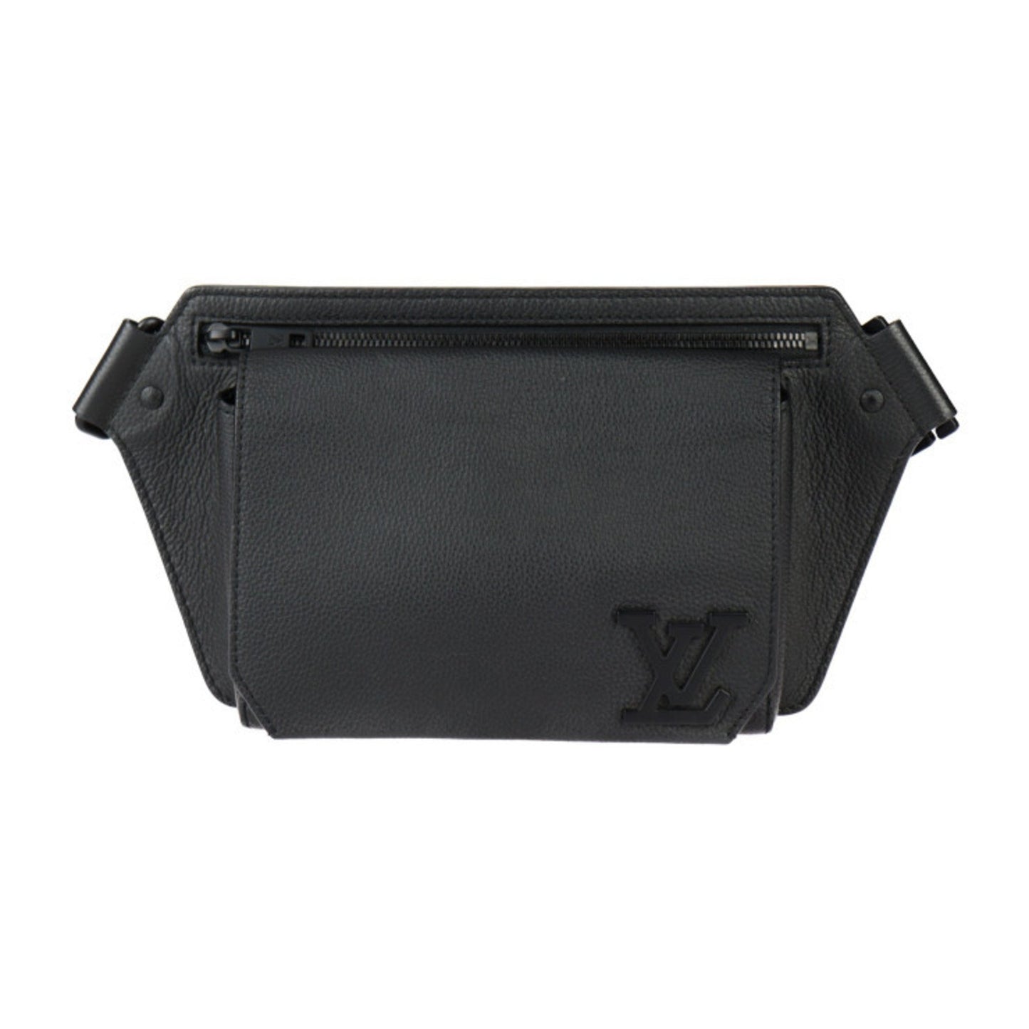 Louis Vuitton Louis Vuitton Take Off Sling Body Bag M57081 Grained Leather Noir Black Lv Waist
