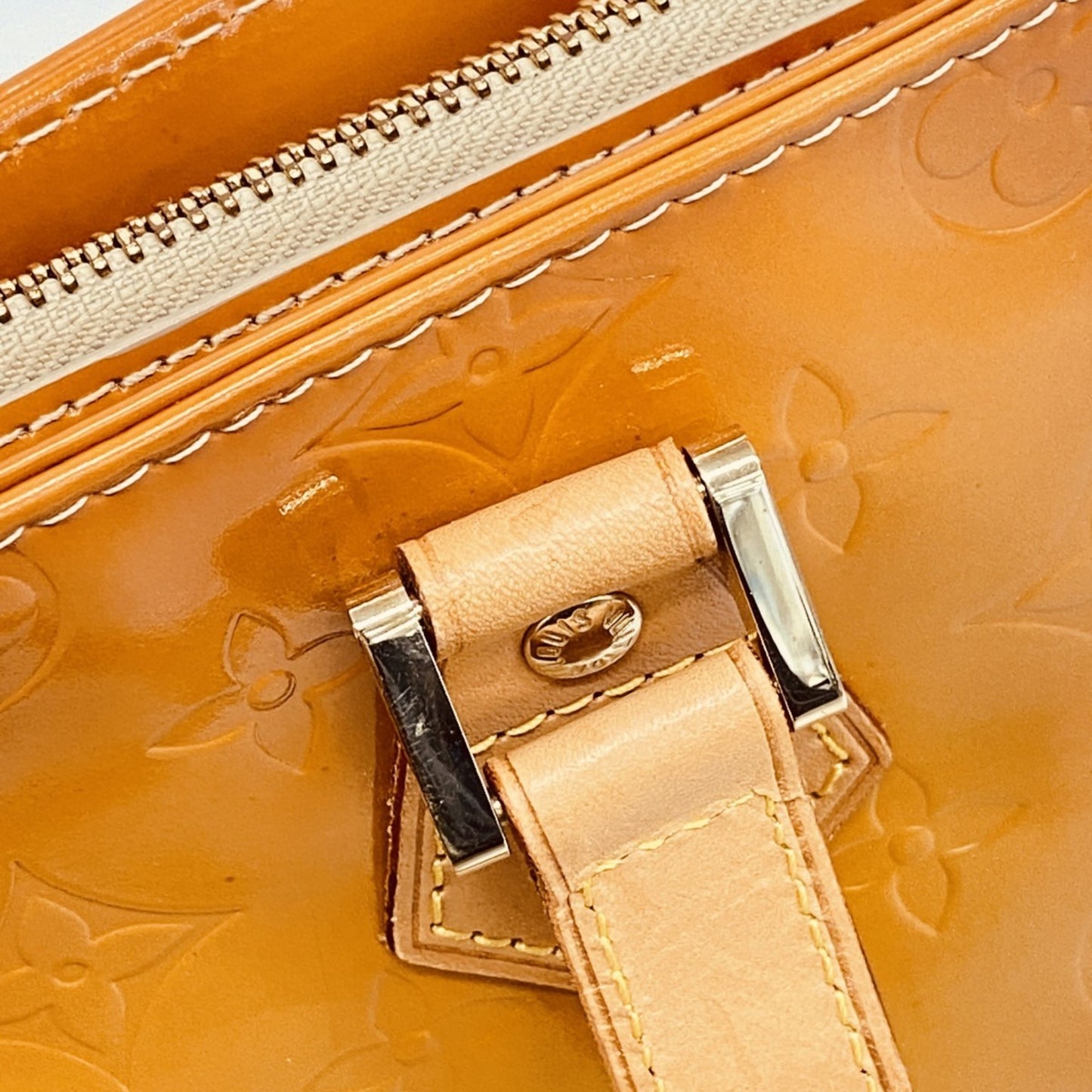 Louis Vuitton Vernis Houston Tote Bag M91004 Beige