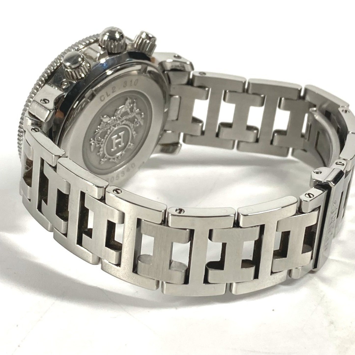 Hermes Cl2.310 Chronograph Clipper Diver Watch Stainless Steel