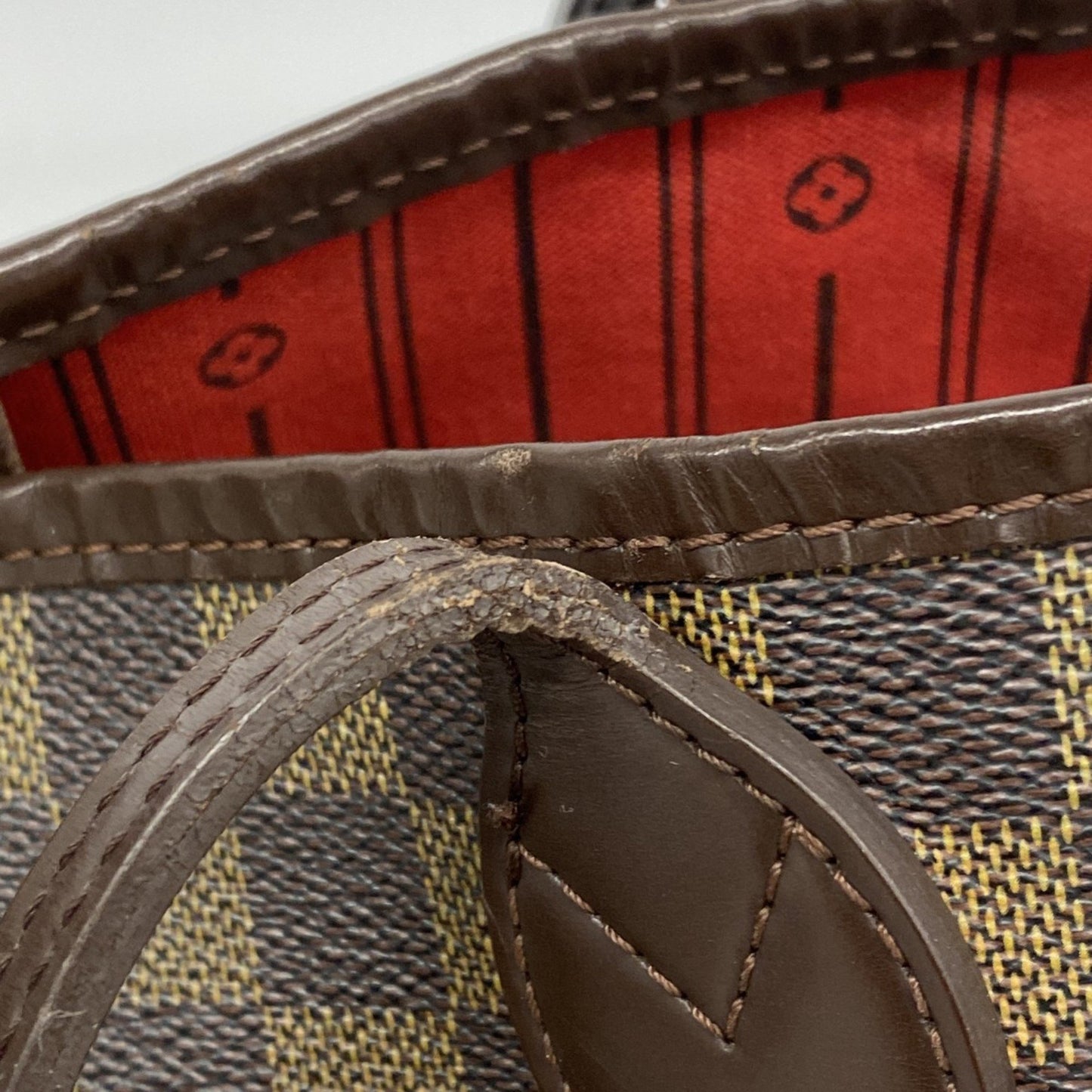 Louis Vuitton Damier Neverfull Mm Tote Bag N51105 Ebene