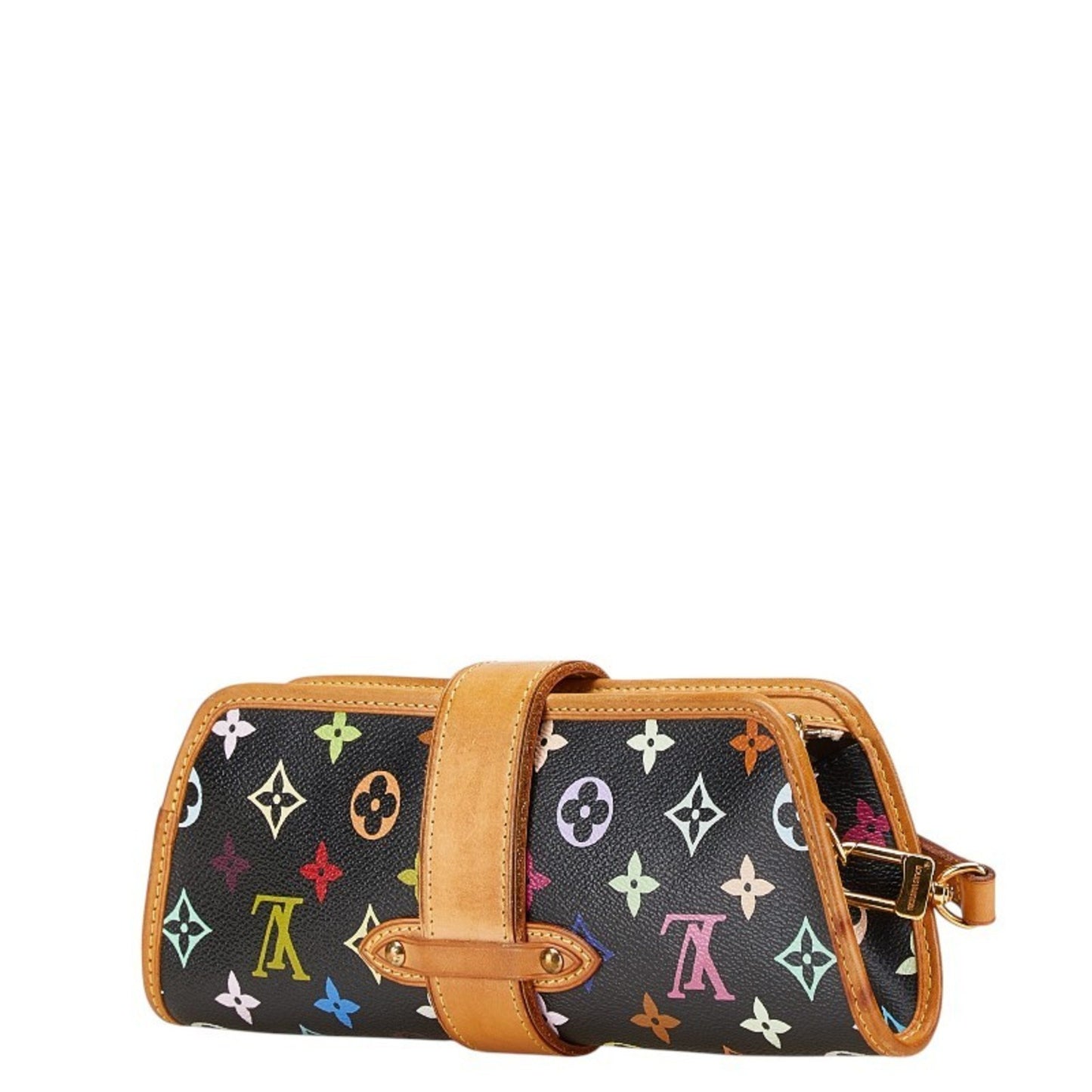 Louis Vuitton Monogram Multicolore Shirley Shoulder Bag M40050 In Black