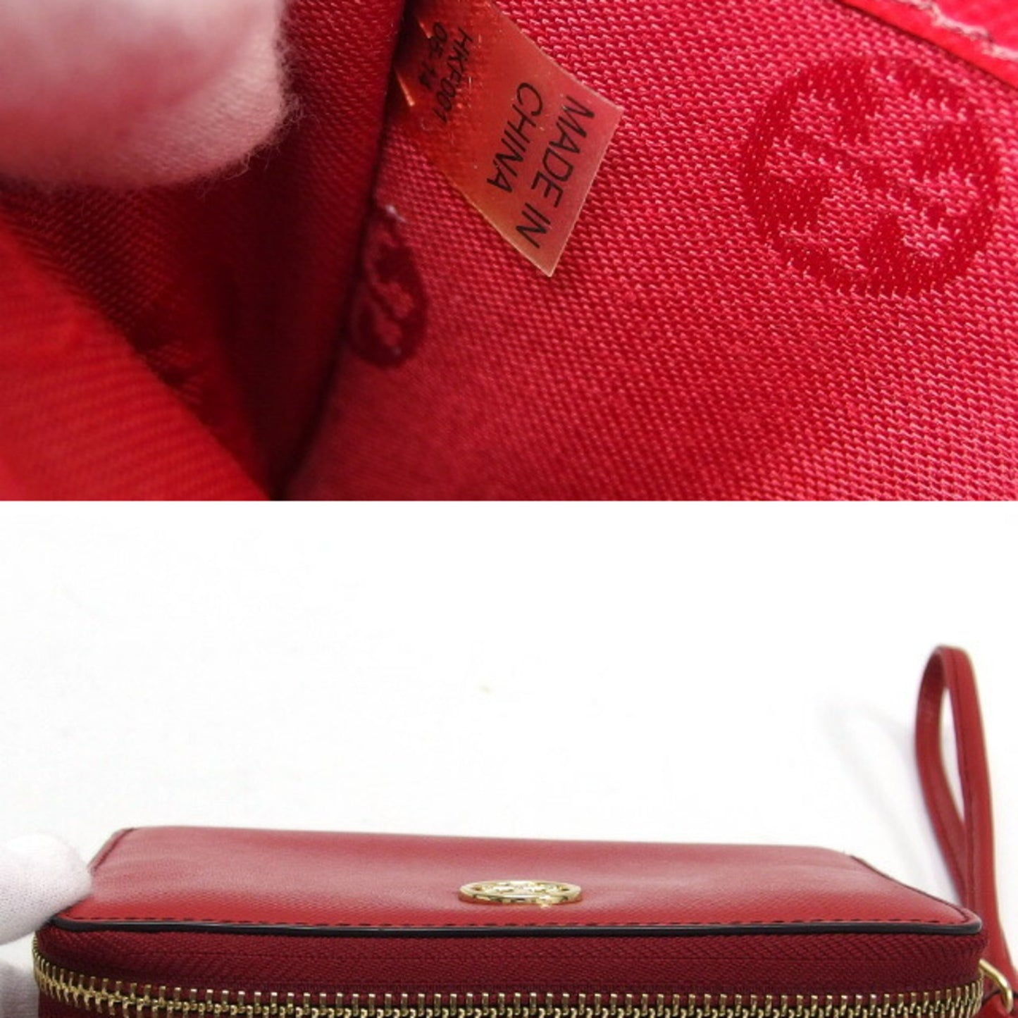 Tory Burch Round Zip Medium Wallet With Wrist Strap