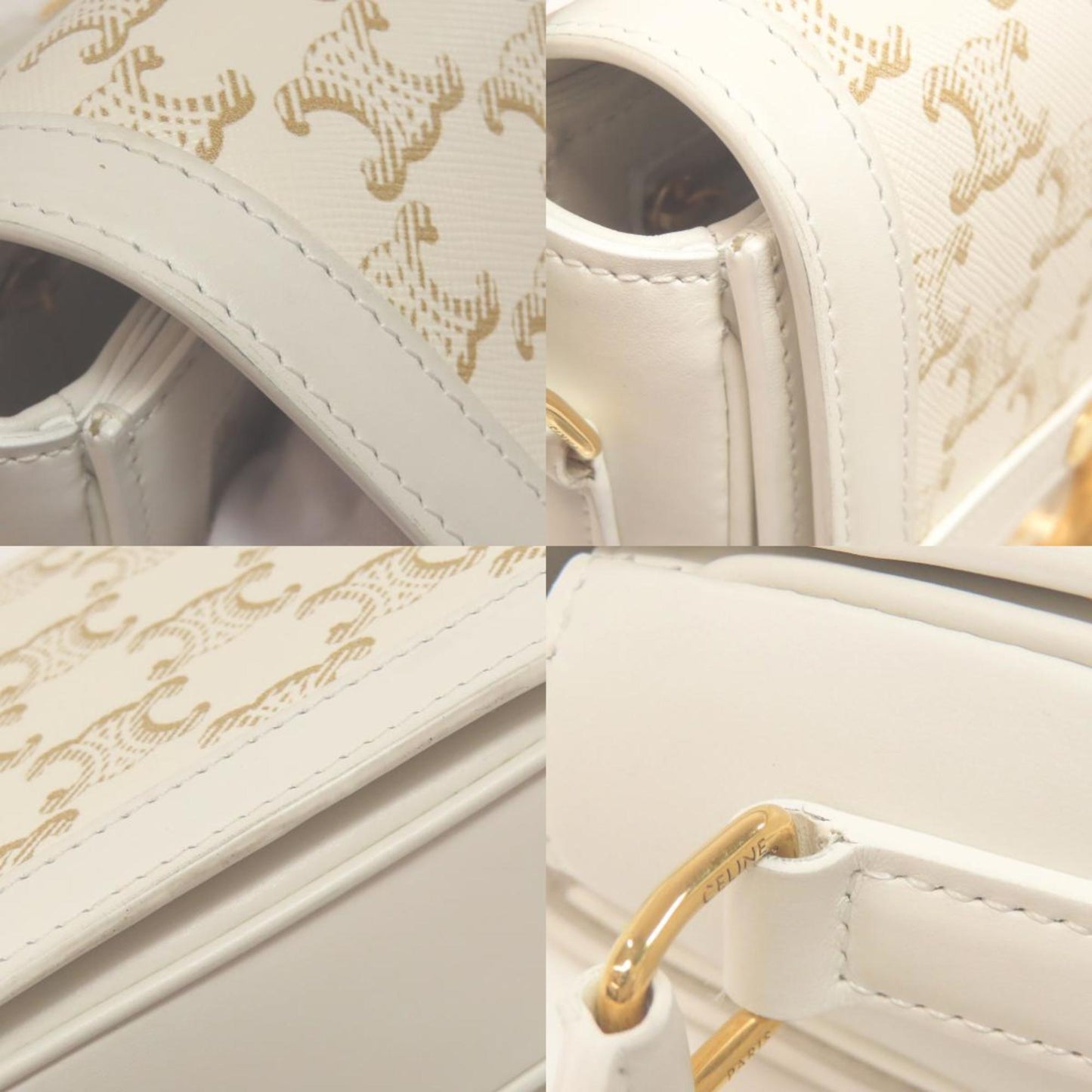 Celine Teen Triomphe Shoulder Bag In Calf Leather
