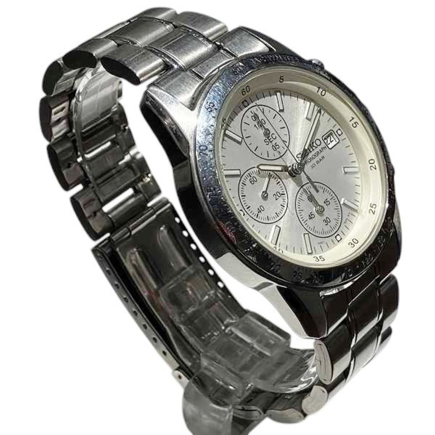 Seiko 7T92-0Dw0 Quartz Chrono Goraff Watch