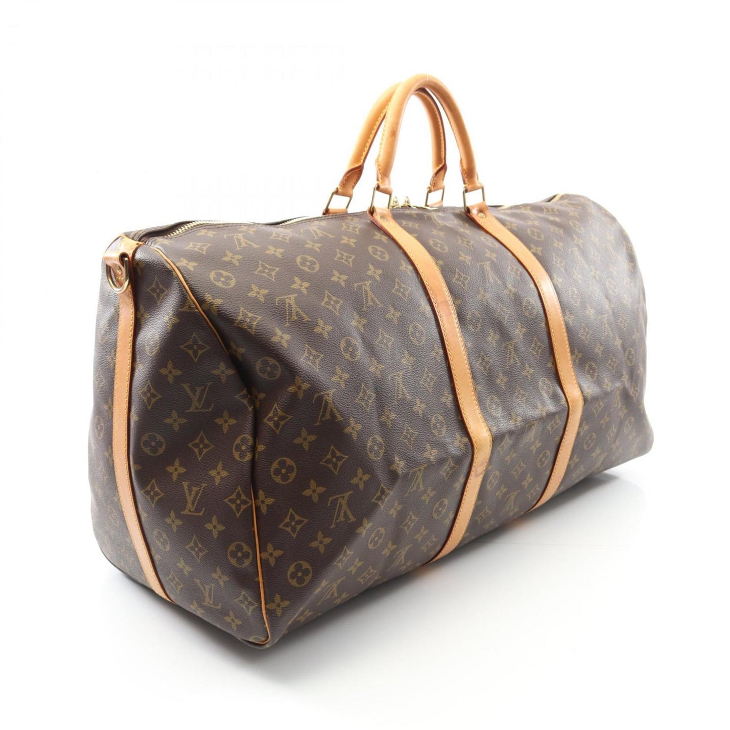 Louis Vuitton Keepall Bandouliere 60 Boston Bag Coated Canvas Leather Monogram