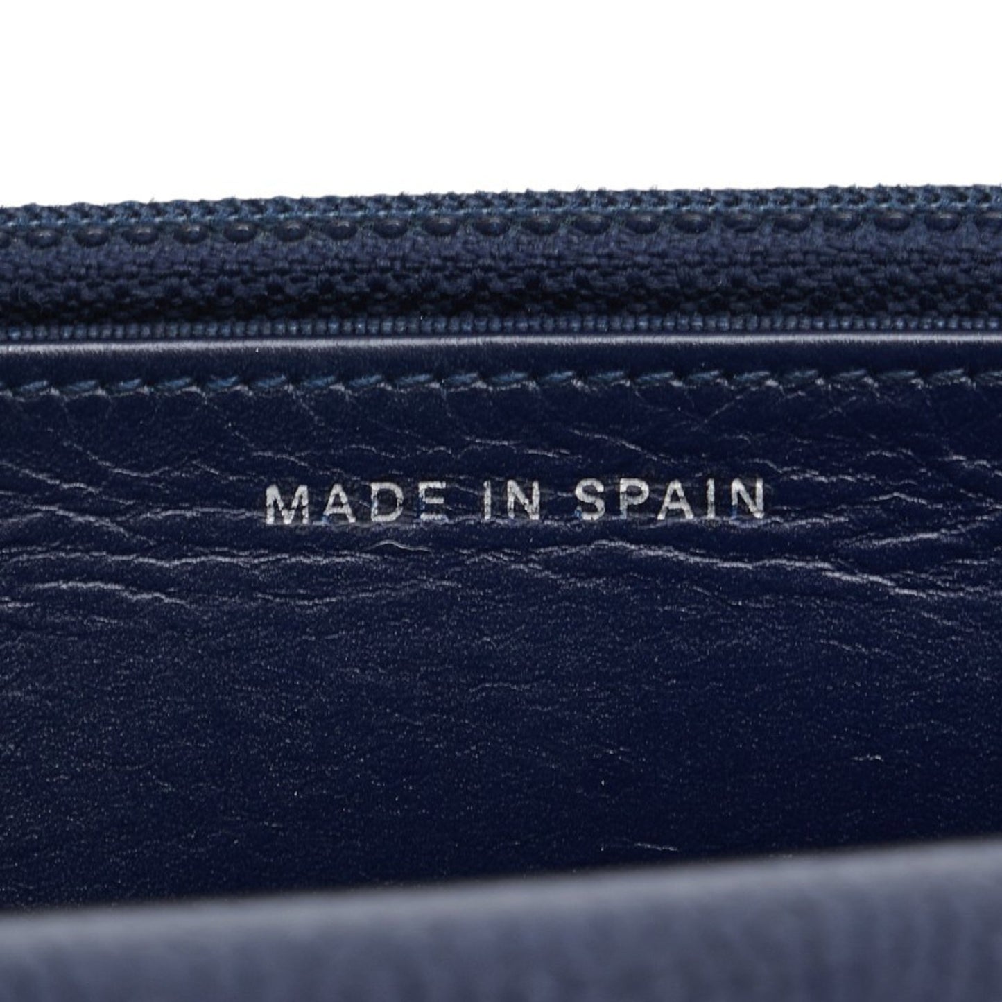 Chanel Coco Mark Matelasse Long Wallet Chain Bag Navy Caviar Skin