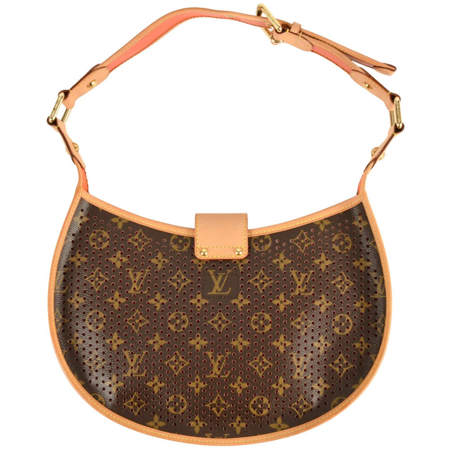 Louis Vuitton Louis Vuitton Perfor Demi Lune Shoulder Bag Monogram Canvas M95178 Mi0036 Orange