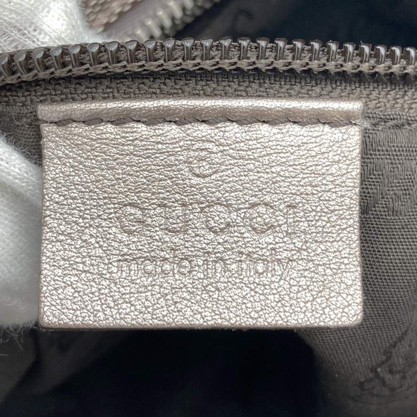 Gucci 201538 Shoulder Bag Body Gg Imprime Metallic Pink Brown