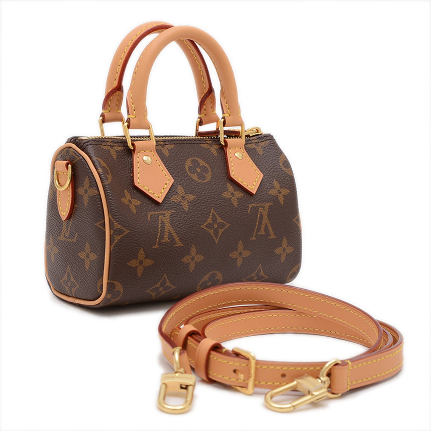 Louis Vuitton Monogram Nano Speedy 2-Way Shoulder Bag M81085