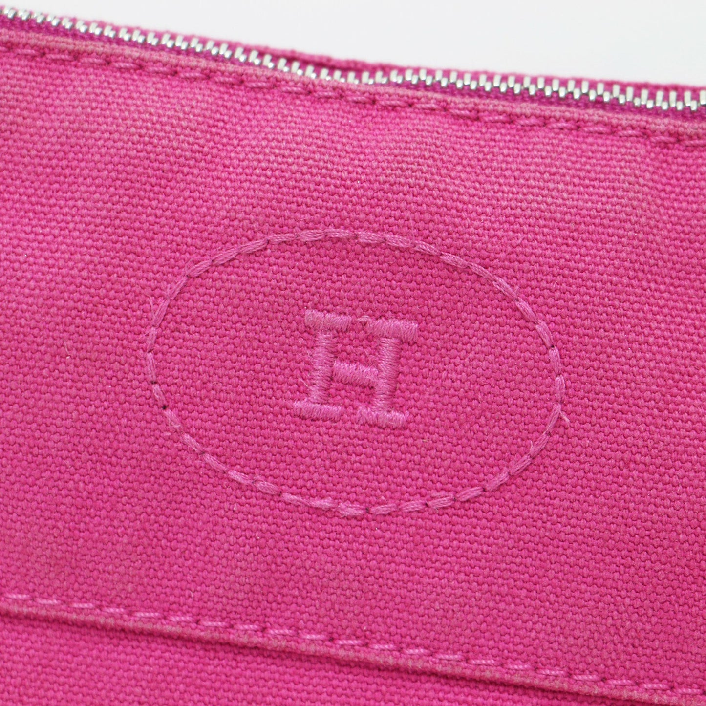 Hermes Bolide Pouch Mm Canvas Cotton Pink