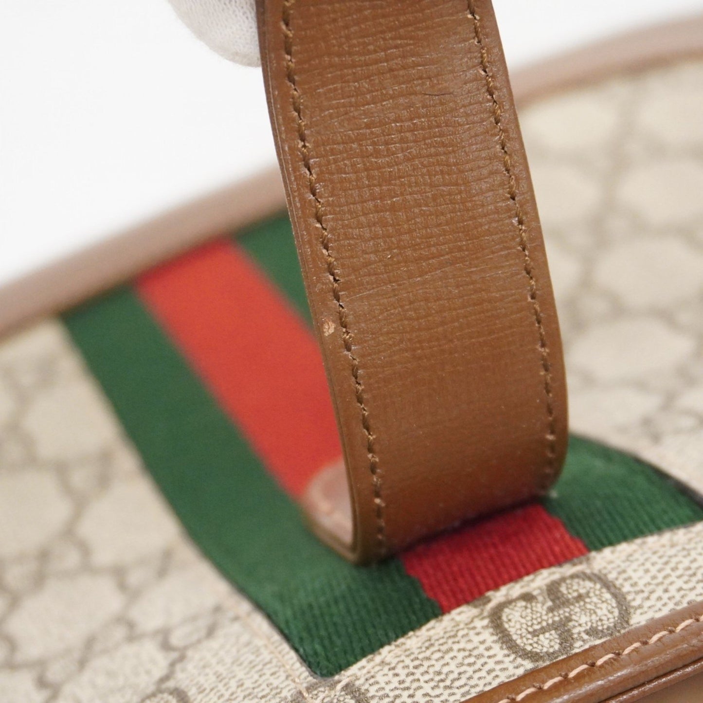 Gucci Gg Supreme Sherry Line New Jackie Handbag 636706 Brown