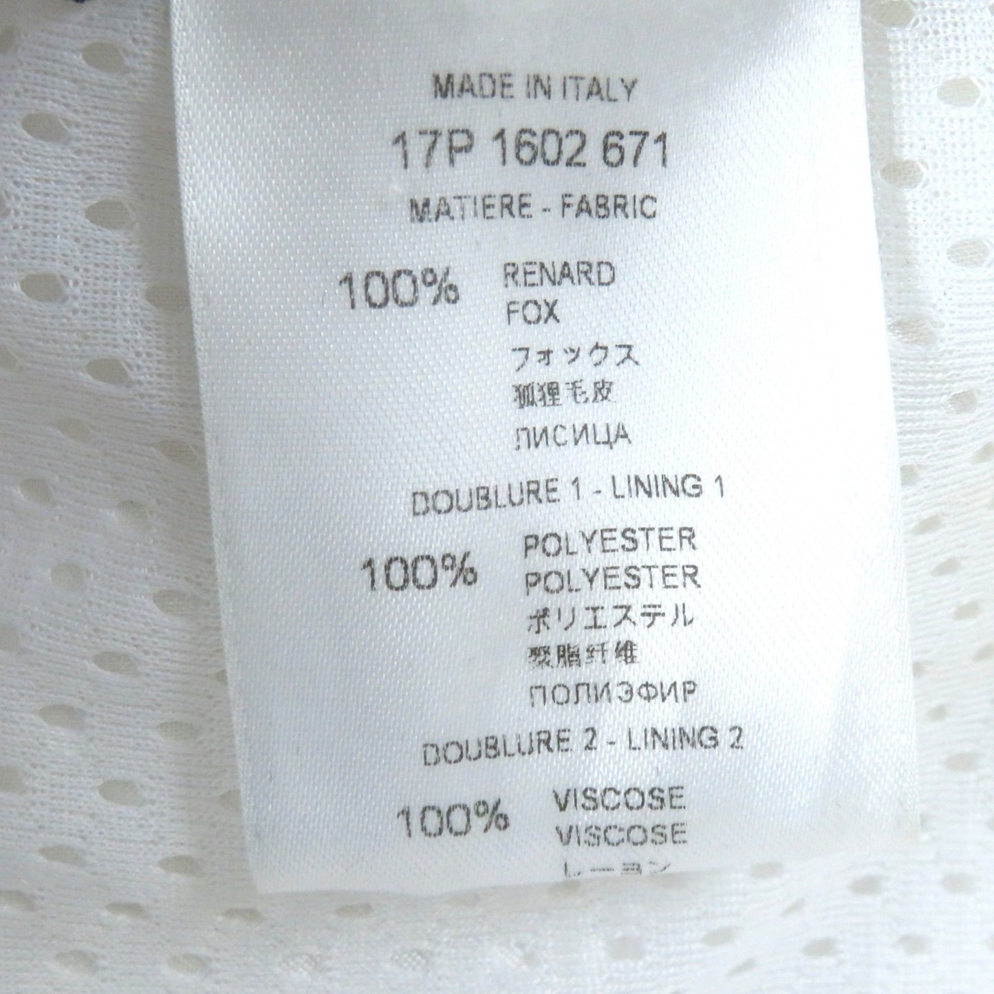 Givenchy Fox Fur Star Motif Extra Long Scarf