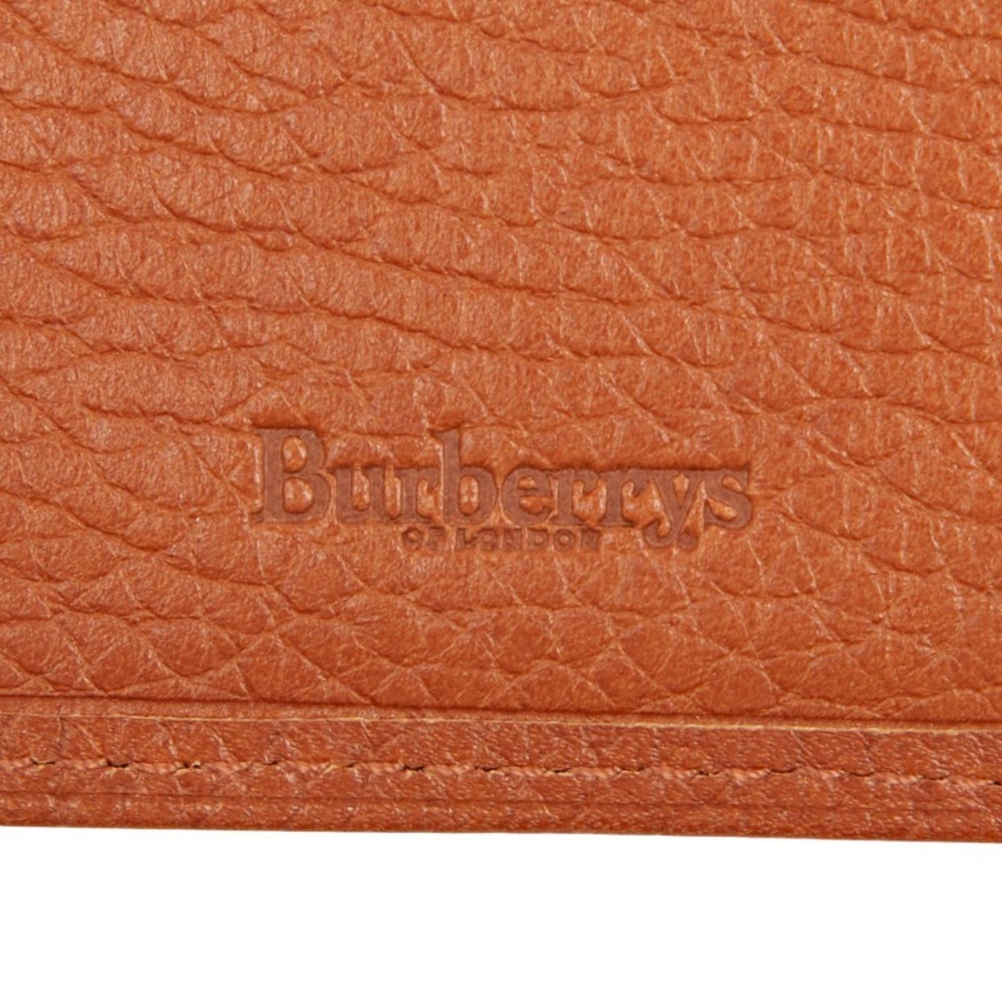 Burberry Nova Check Logo Bifold Wallet Brown Leather