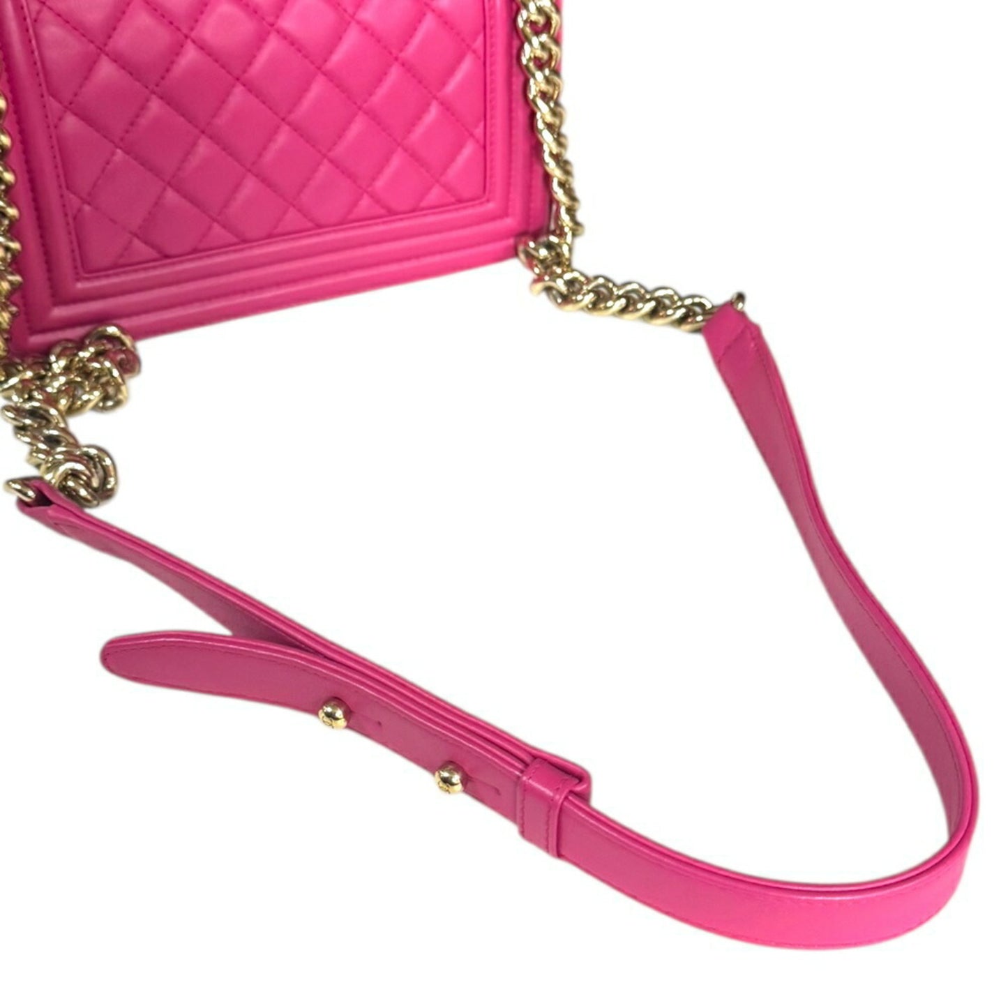 Chanel Boy Shoulder Bag Leather A67085 Pink