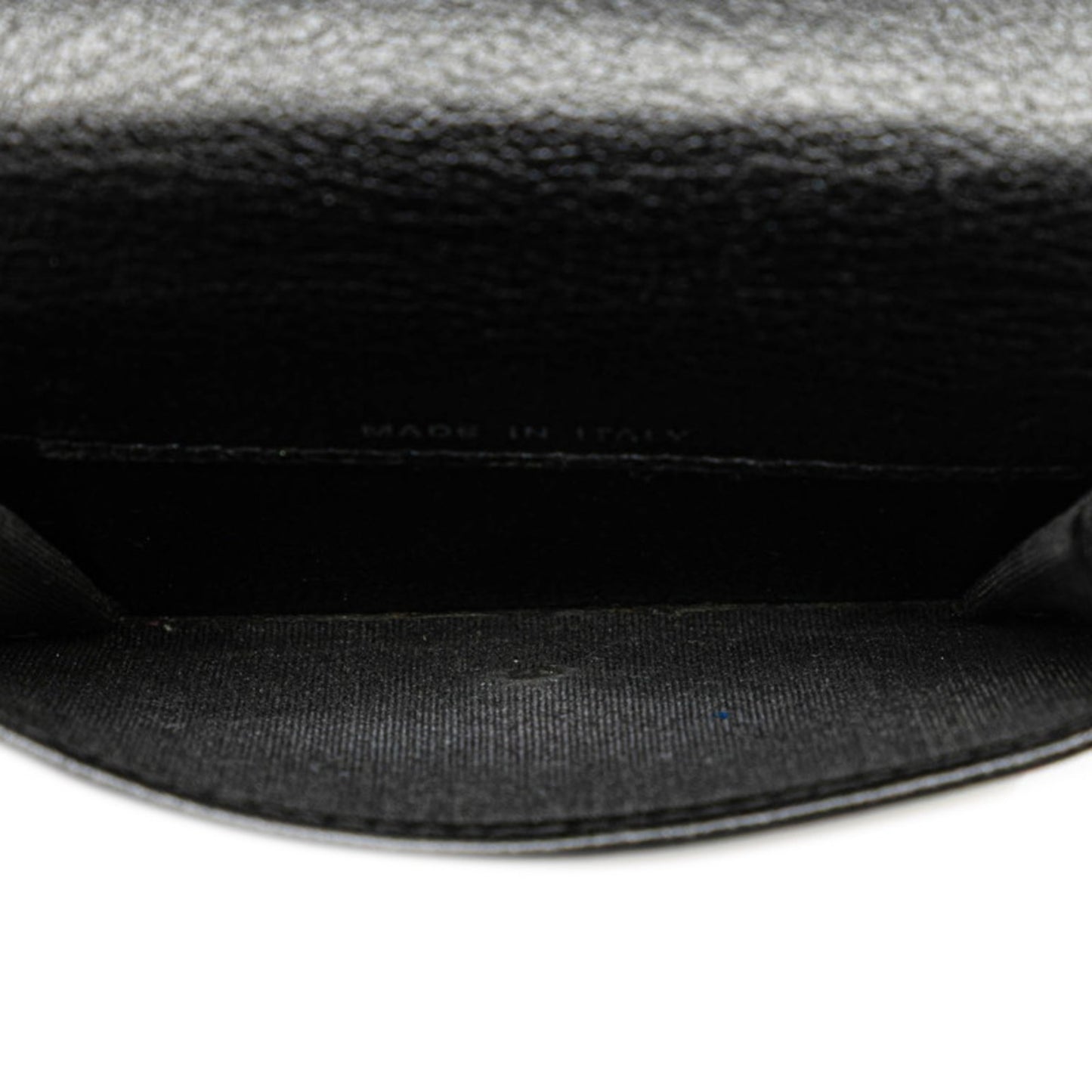 Chanel Camellia Coco Mark Tri-Fold Wallet Compact Black Lambskin