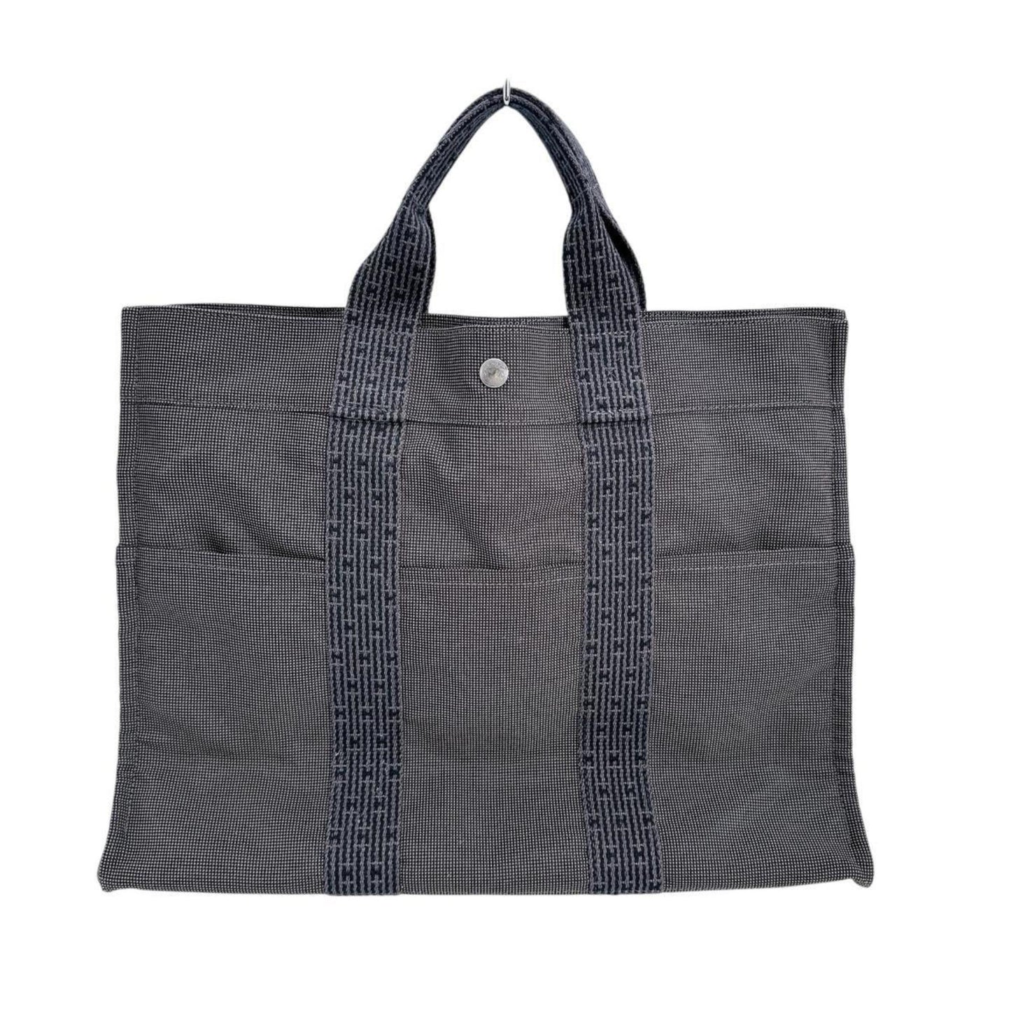Hermes Hermes Tote Bag Handbag Business Air Line Mm Canvas Grey
