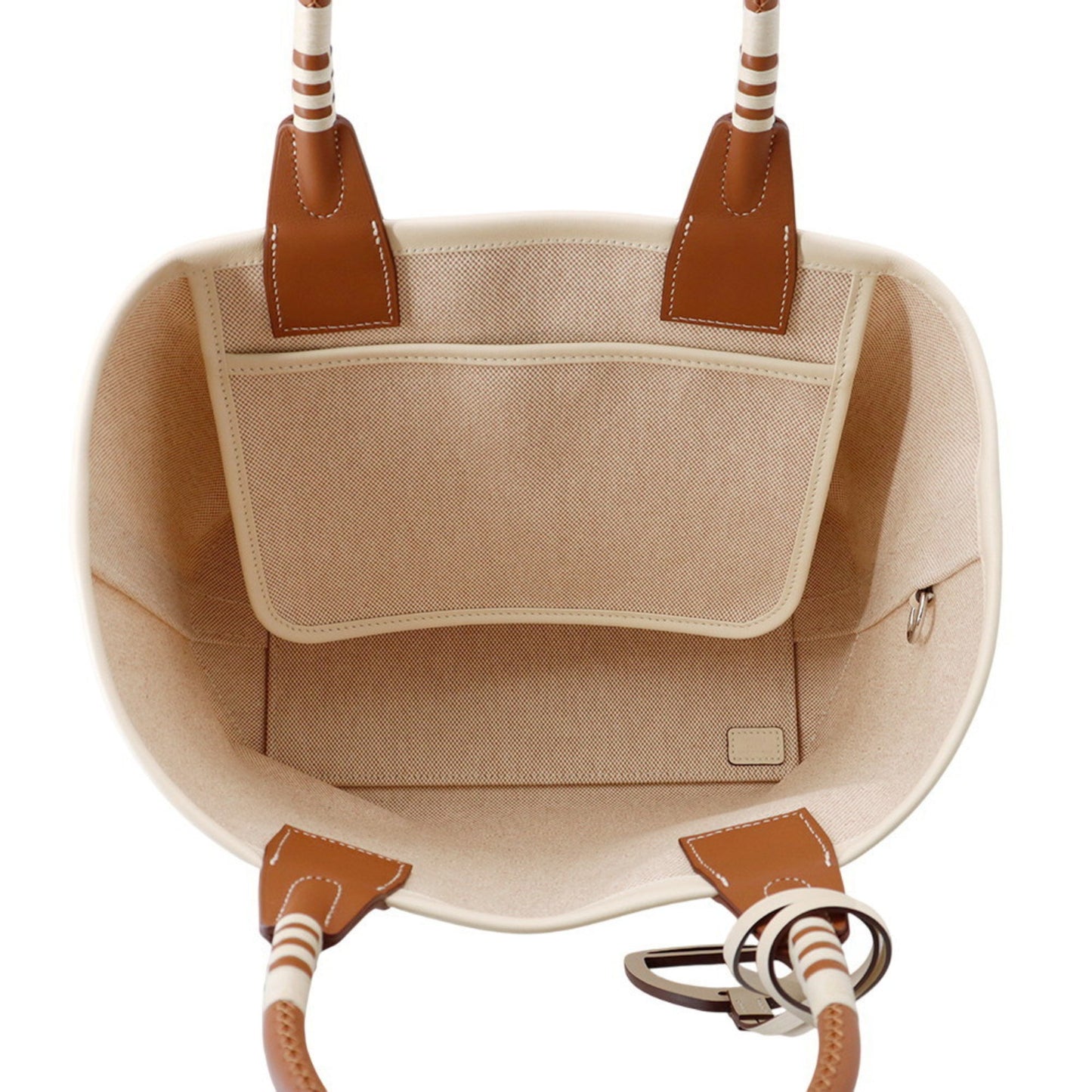 Hermes Herms Steeple 25 Tote Bag In Ecru