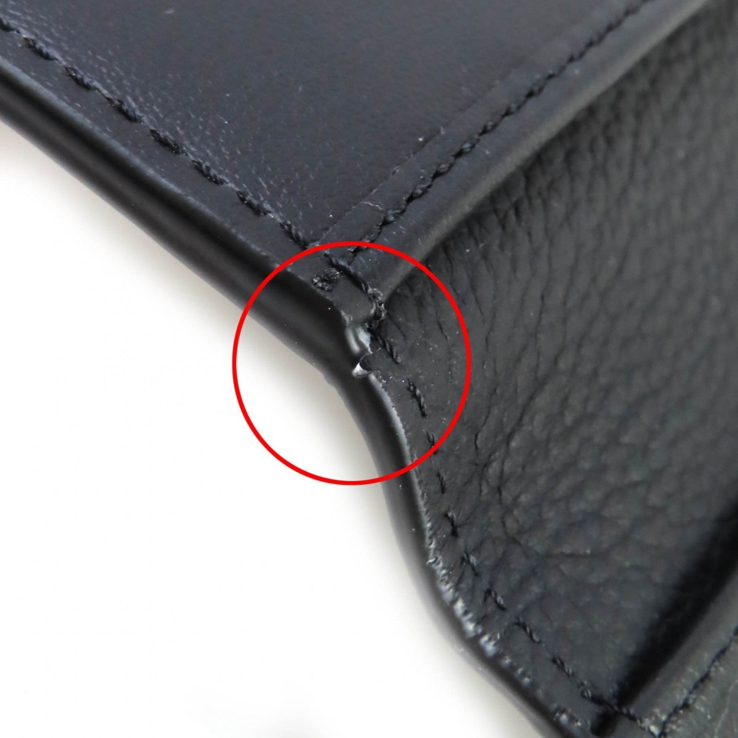 Christian Dior Dior 2Llch187Ken Dior Normandie Logo Leather Card Holder/Card Case In Black With