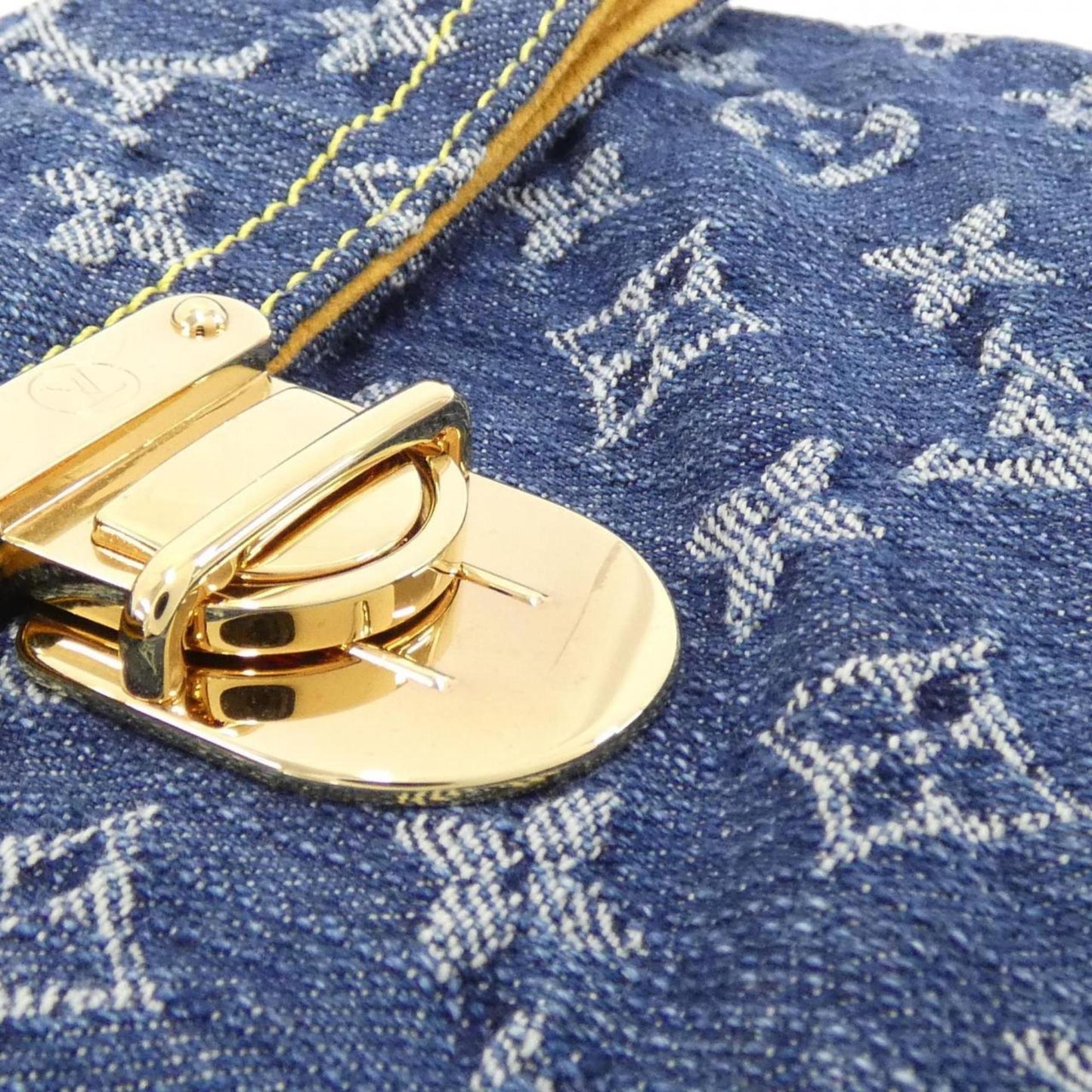 Louis Vuitton Monogram Denim Pochette Plat M95007 Pouch