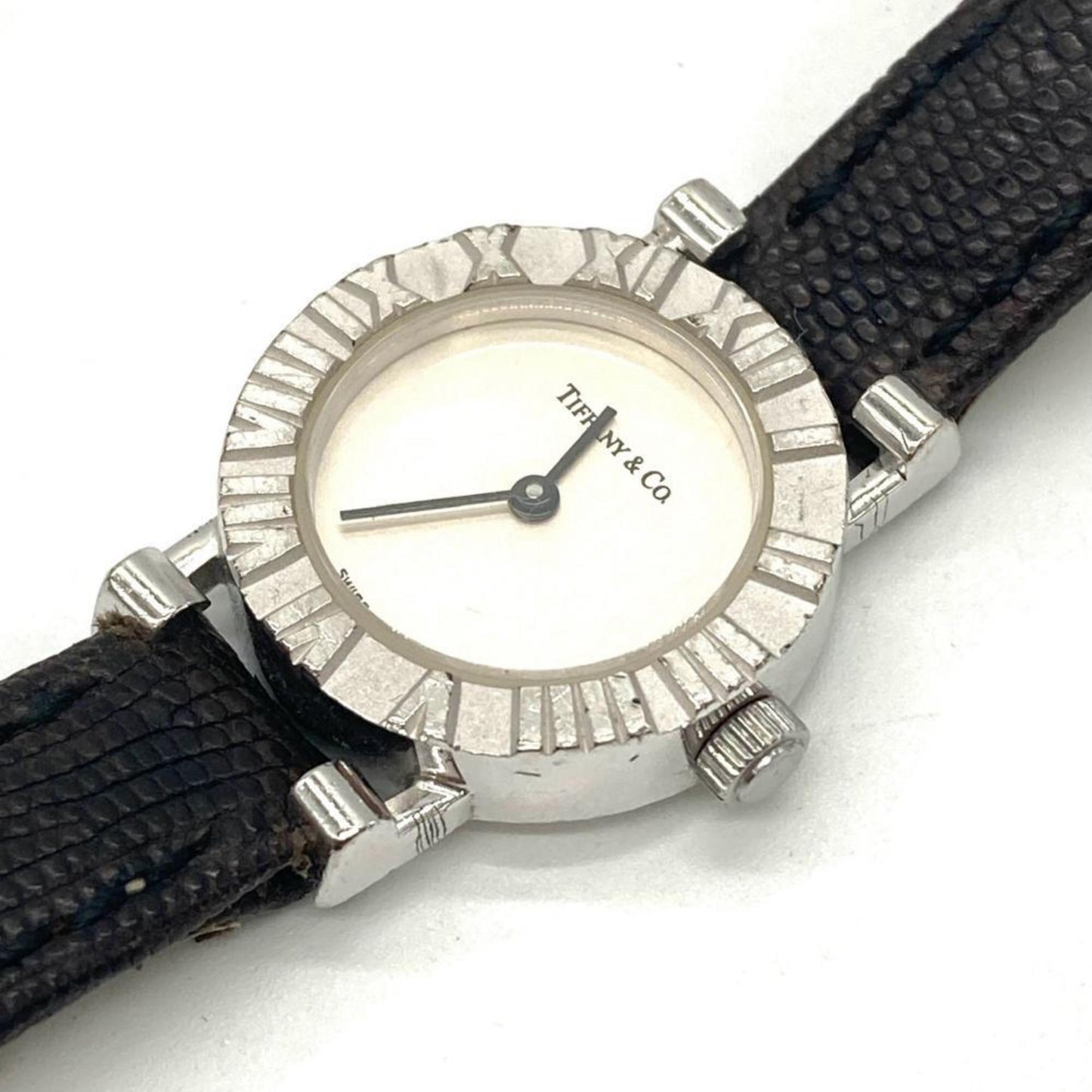 Tiffany & Co. S0640 Atlas Watch Quartz Silver Dial 925