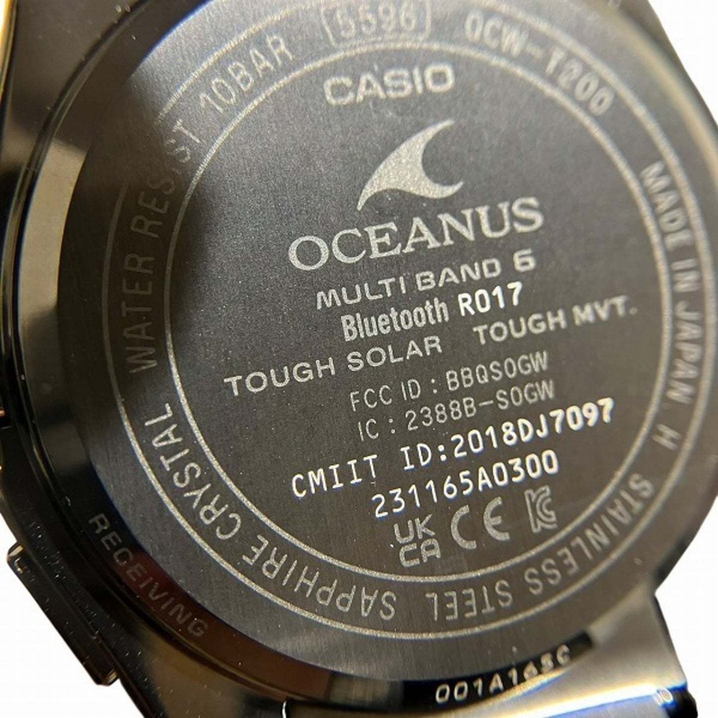Casio Oceanus Ocw-T200Sb-1Ajf Radio Solar Watch