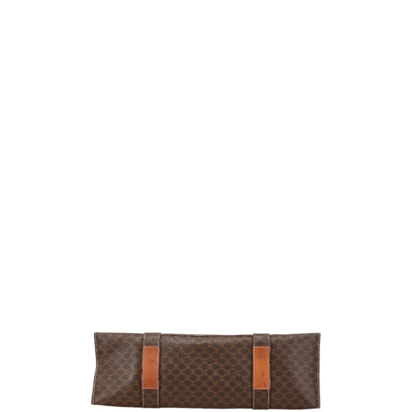 Celine Macadam Handbag Tote Bag Brown Pvc Leather