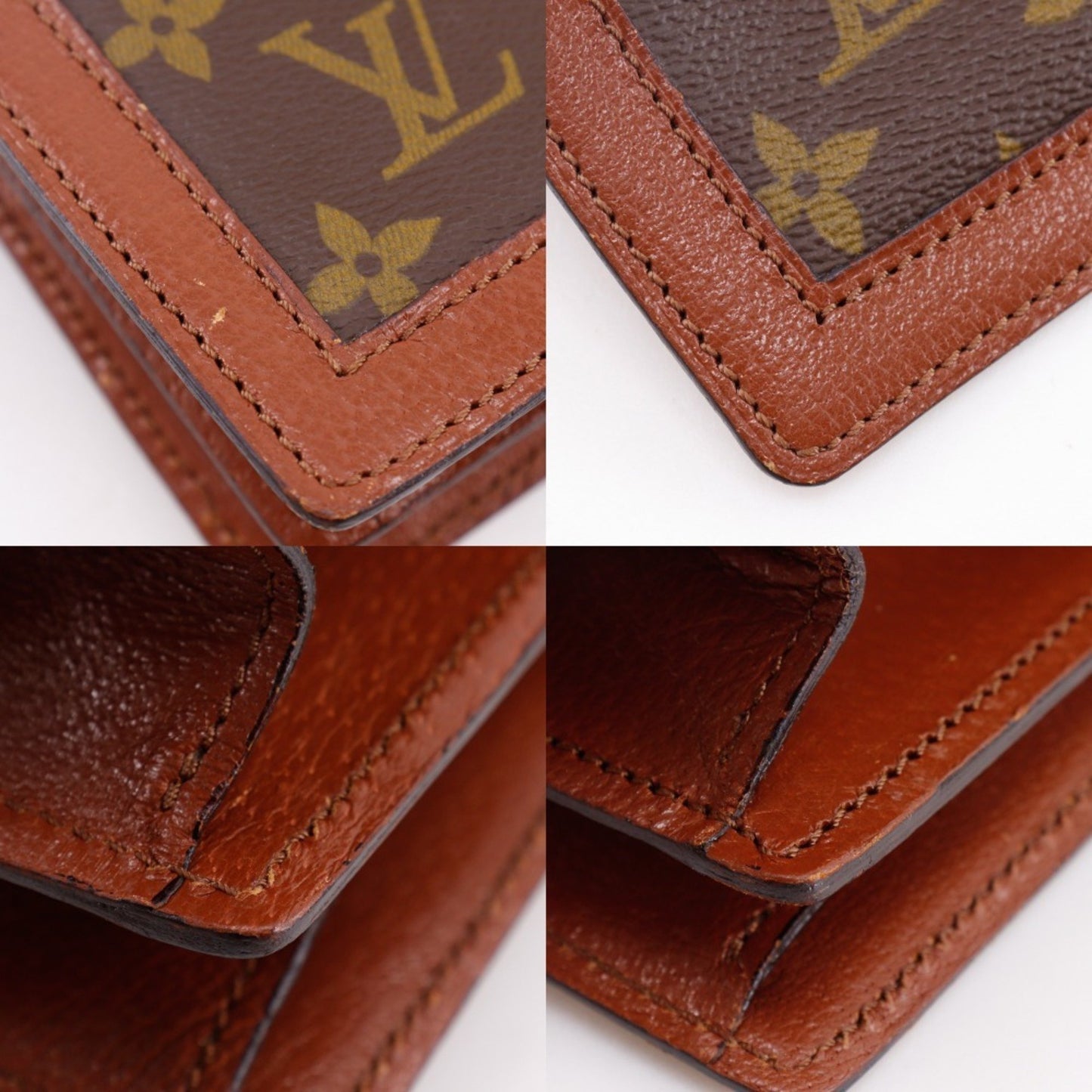 Louis Vuitton Sac Dauphine Shoulder Bag M51410 Monogram Canvas Brown A5 Flap