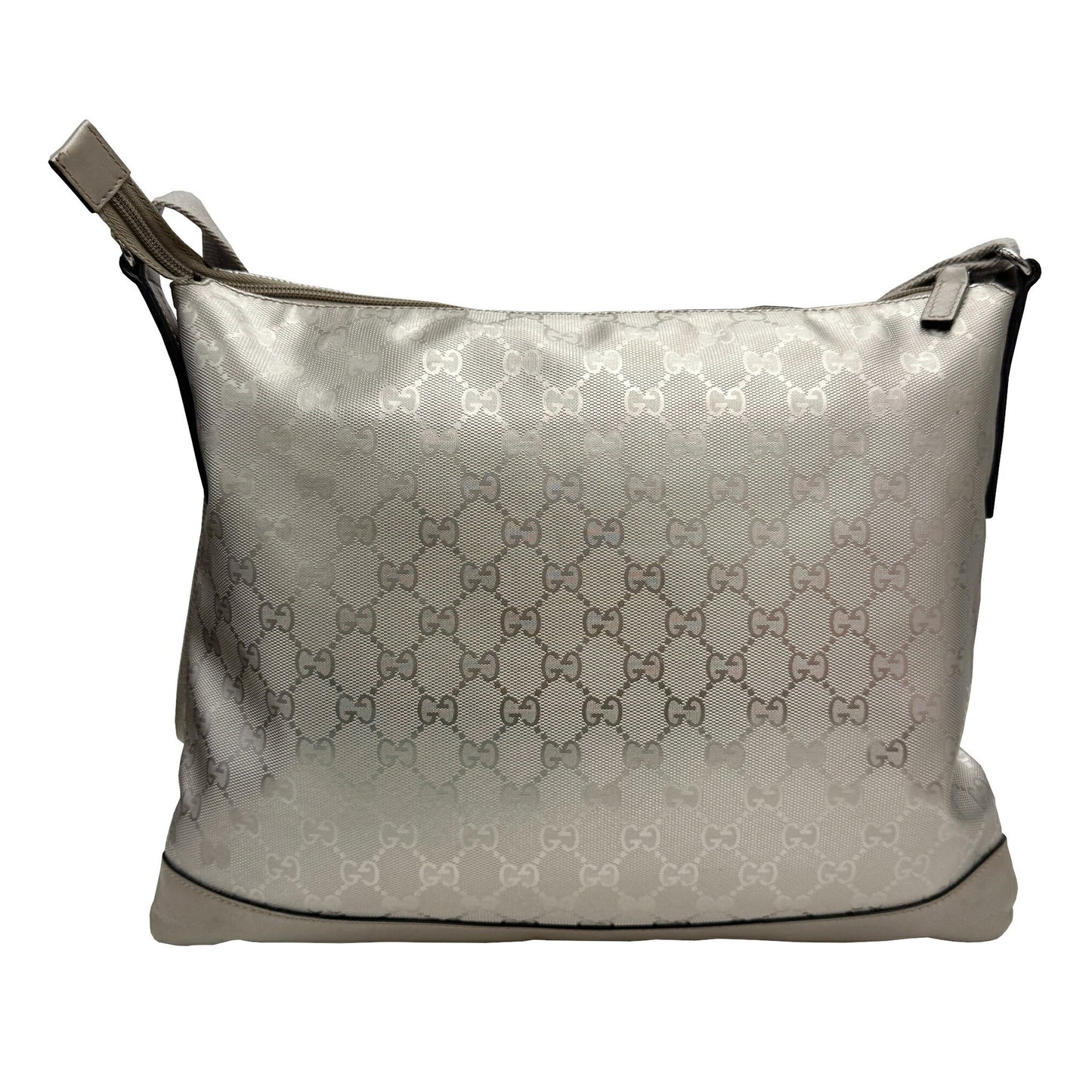 Gucci Gg Imprime 374411 Shoulder Bag Silver