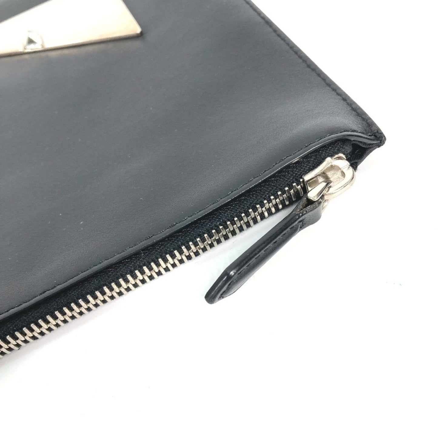 Fendi 7N0078 Monster Bugs Pouch Bag Clutch Leather