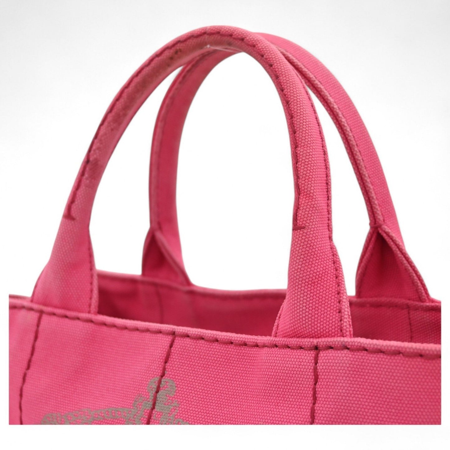 Prada Mini Canapa Denim X Pink Handbag