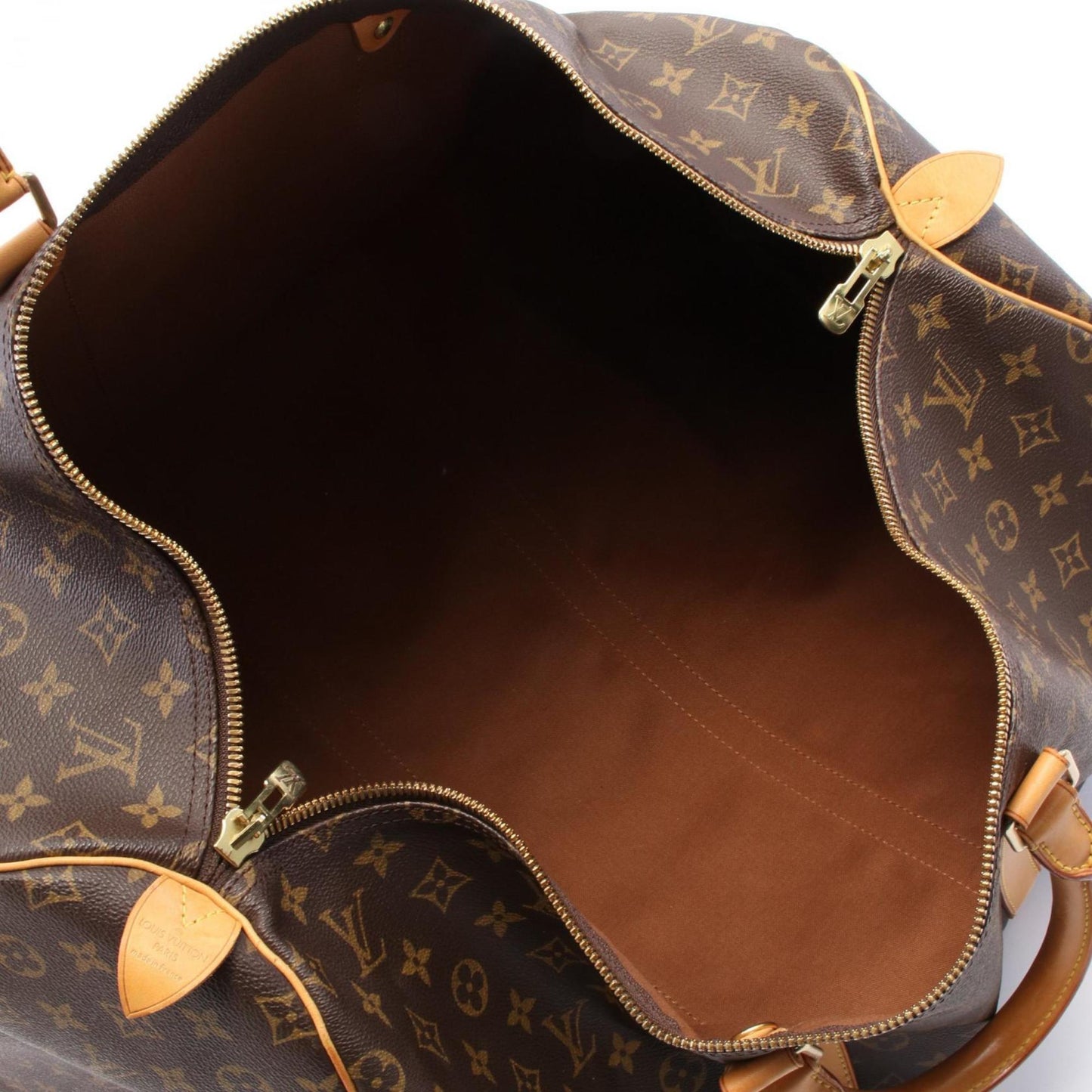 Louis Vuitton Keepall 55 Boston Bag Coated Canvas Leather Monogram
