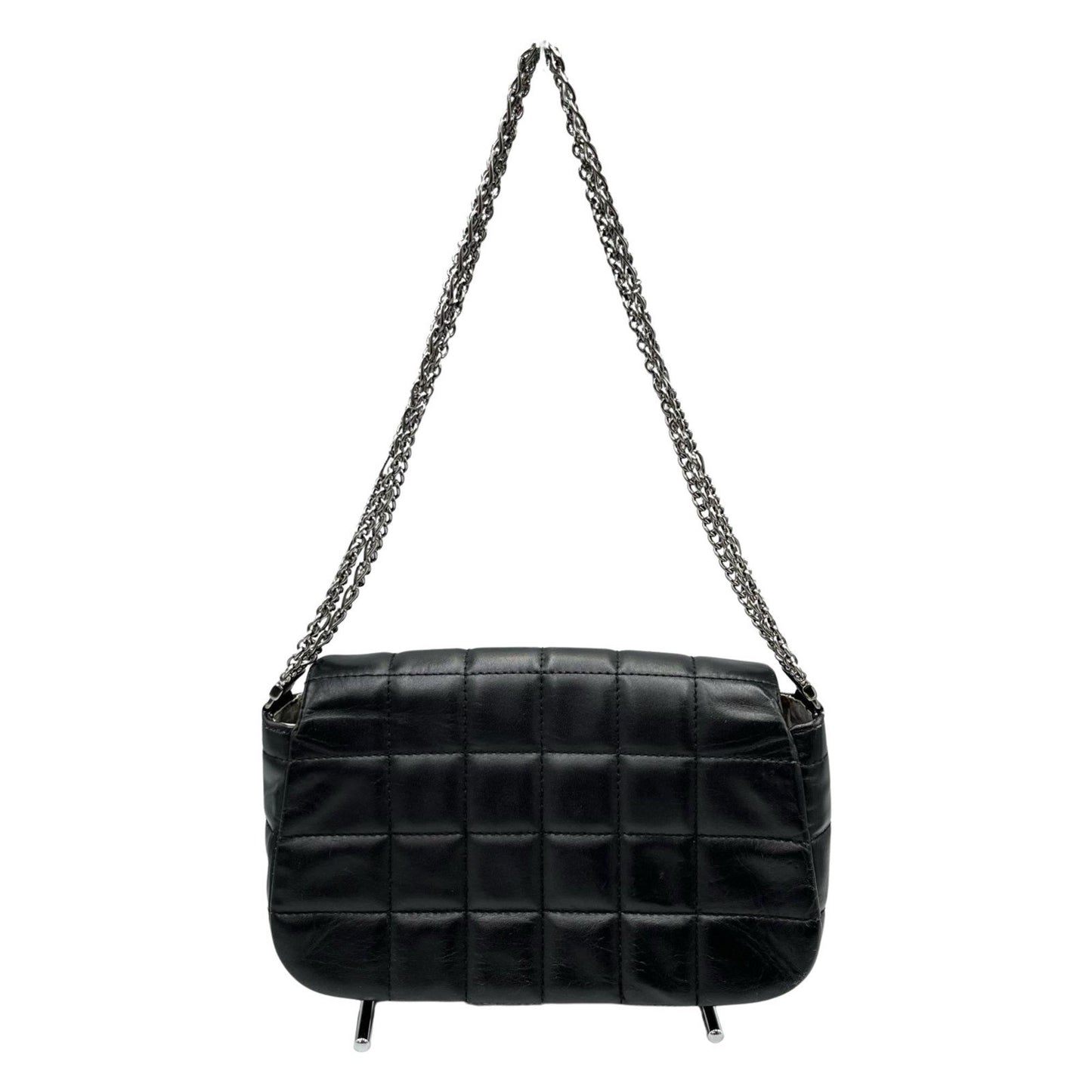 Chanel Chocobar Handbag In Black Lambskin