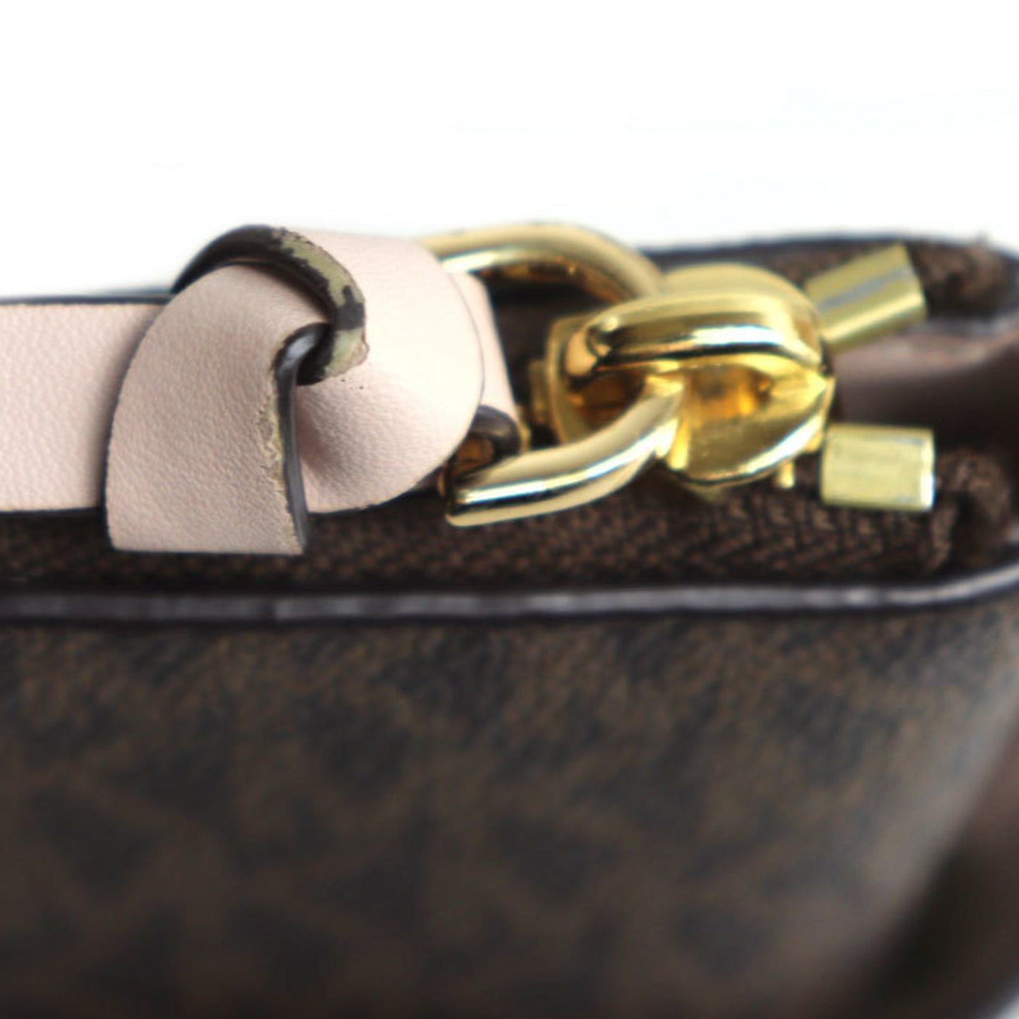 Michael Kors Sullivan Signature Sm 2-Way Shoulder Bag Brown Pink 30T0Gnxt1B