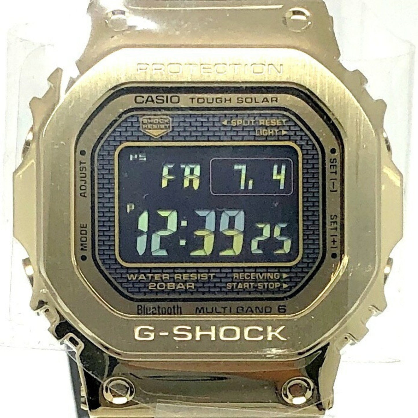 G-Shock Casio Watch Gmw-B5000Gd-9 Full Metal Gold Radio Solar Bluetooth Mobile Link Led Backlight