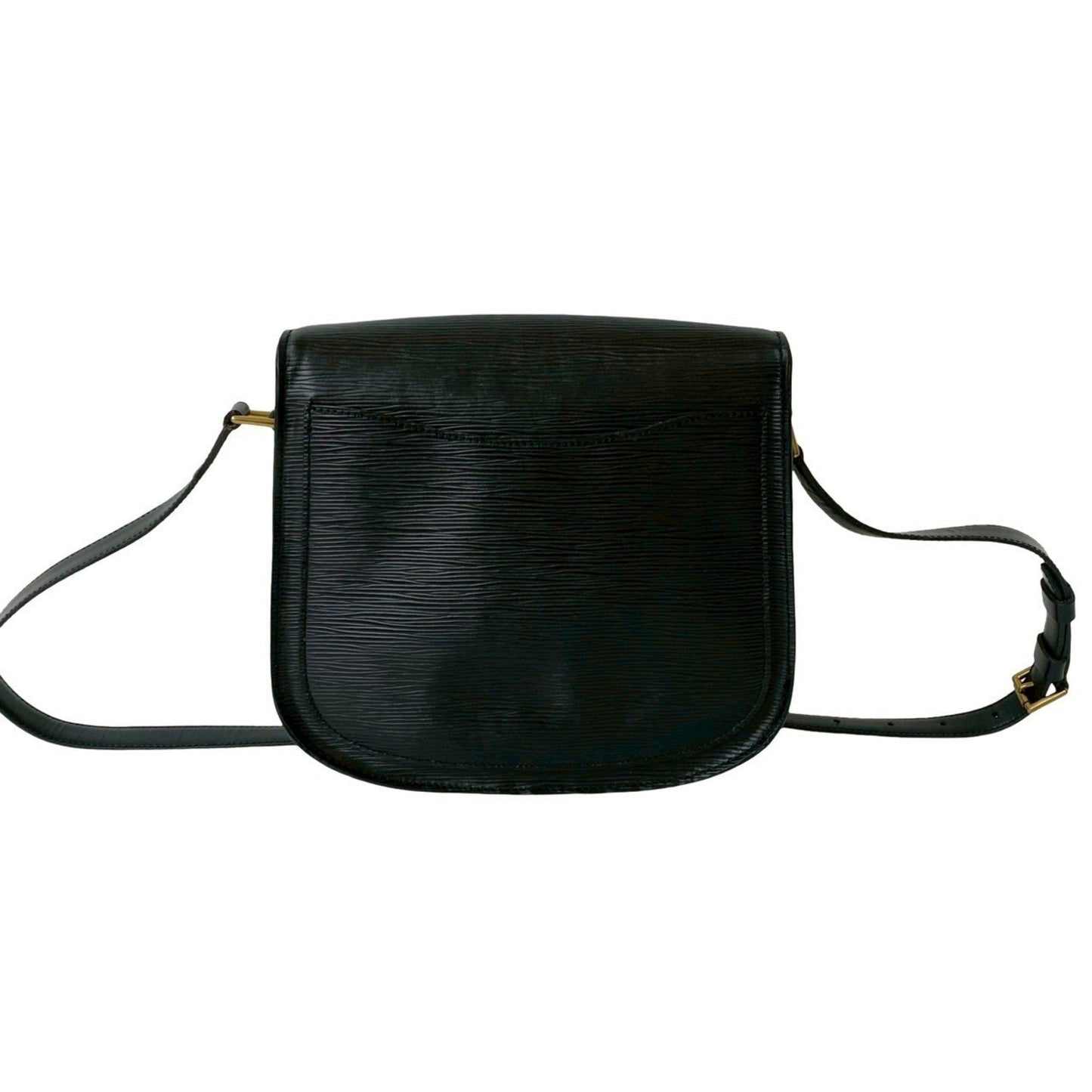 Louis Vuitton Vintage Saint-Cloud Epi Leather Shoulder Bag/Pochette/Sacoche Noir 27684
