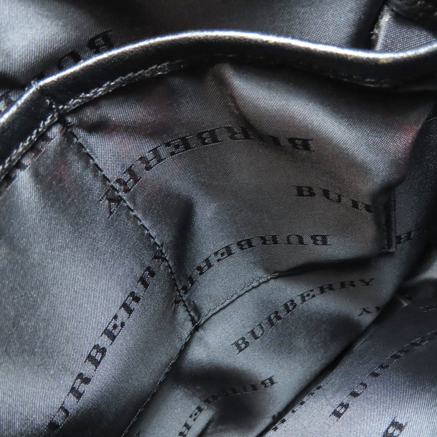 Burberry Nova Check Shoulder Bag Nylon Canvas Leather