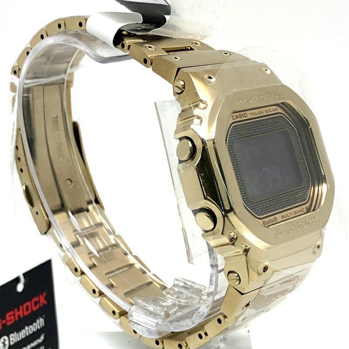 G-Shock Casio Watch Gmw-B5000Gd-9 Full Metal Gold Radio Solar Bluetooth Mobile Link Led Backlight