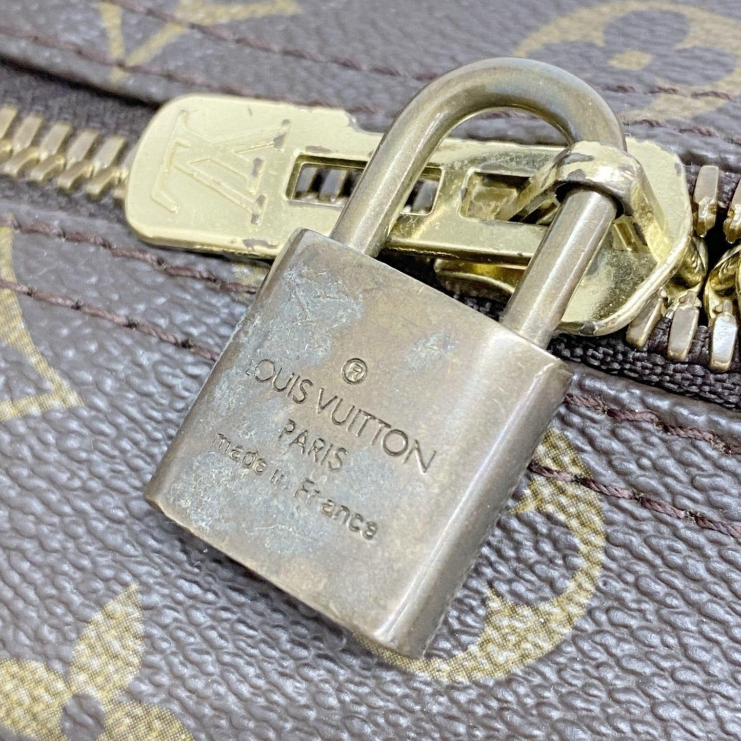 Louis Vuitton Monogram Keepall 45 Boston Bag M41428 Brown